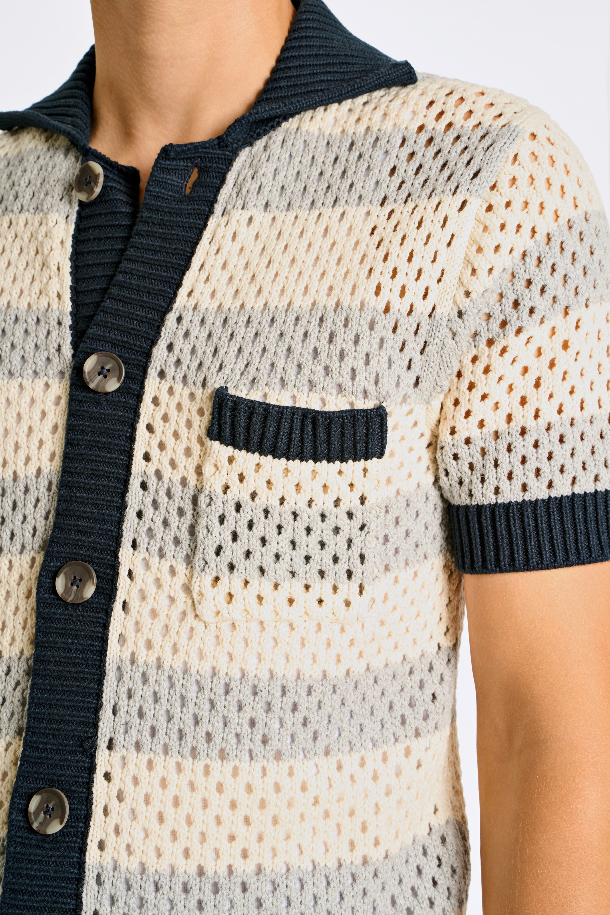 LINDBERGH Strickpullover, mit Streifenmuster