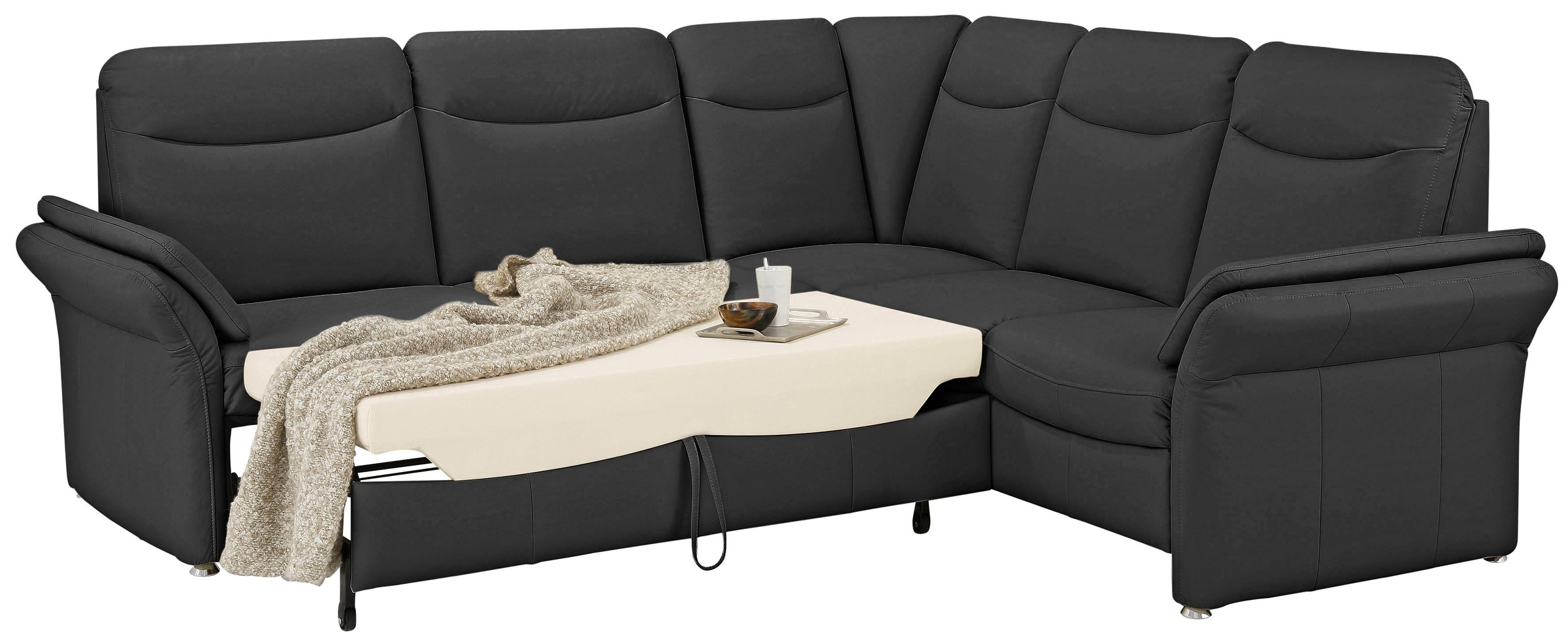 Home affaire Ecksofa »Tahoma L-Form«, mit Armlehnfunktion, wahlweise Bettfunktion, Schublade, Relaxfunktion