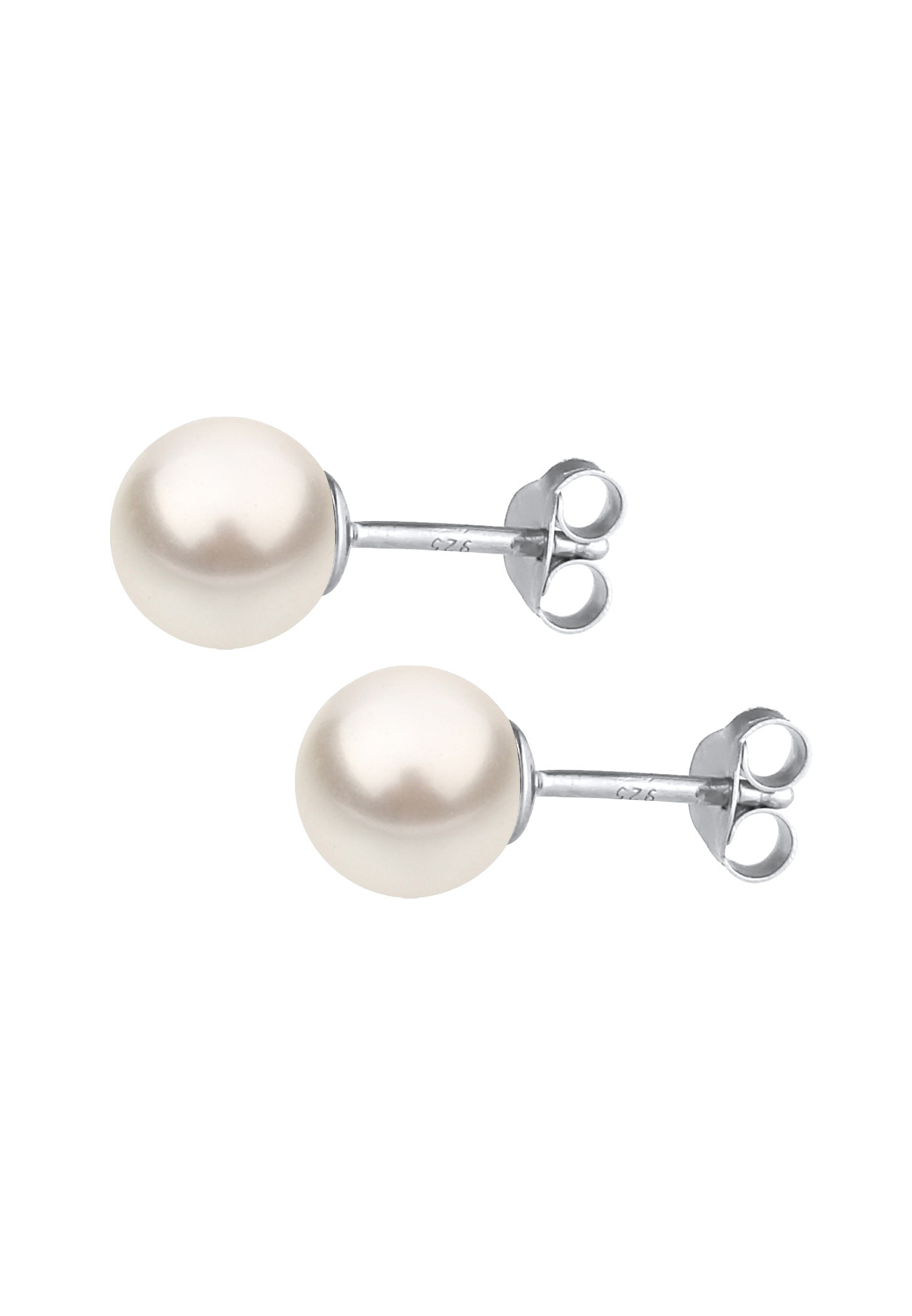 Nenalina Paar Ohrstecker »Ohrringe Basic Synthetische Perle 925 Silber«
