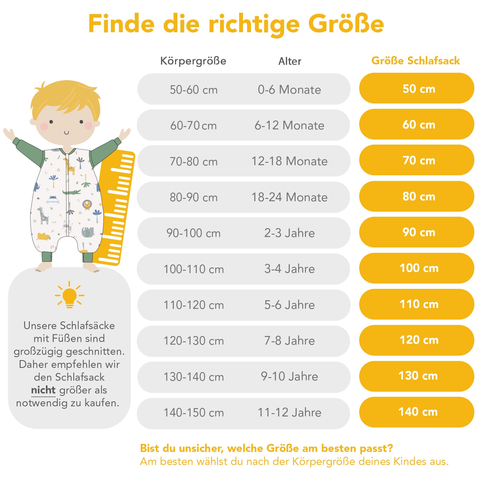 Schlummersack Babyschlafsack »Schlafsack mit Füßen 1.0 Tog«