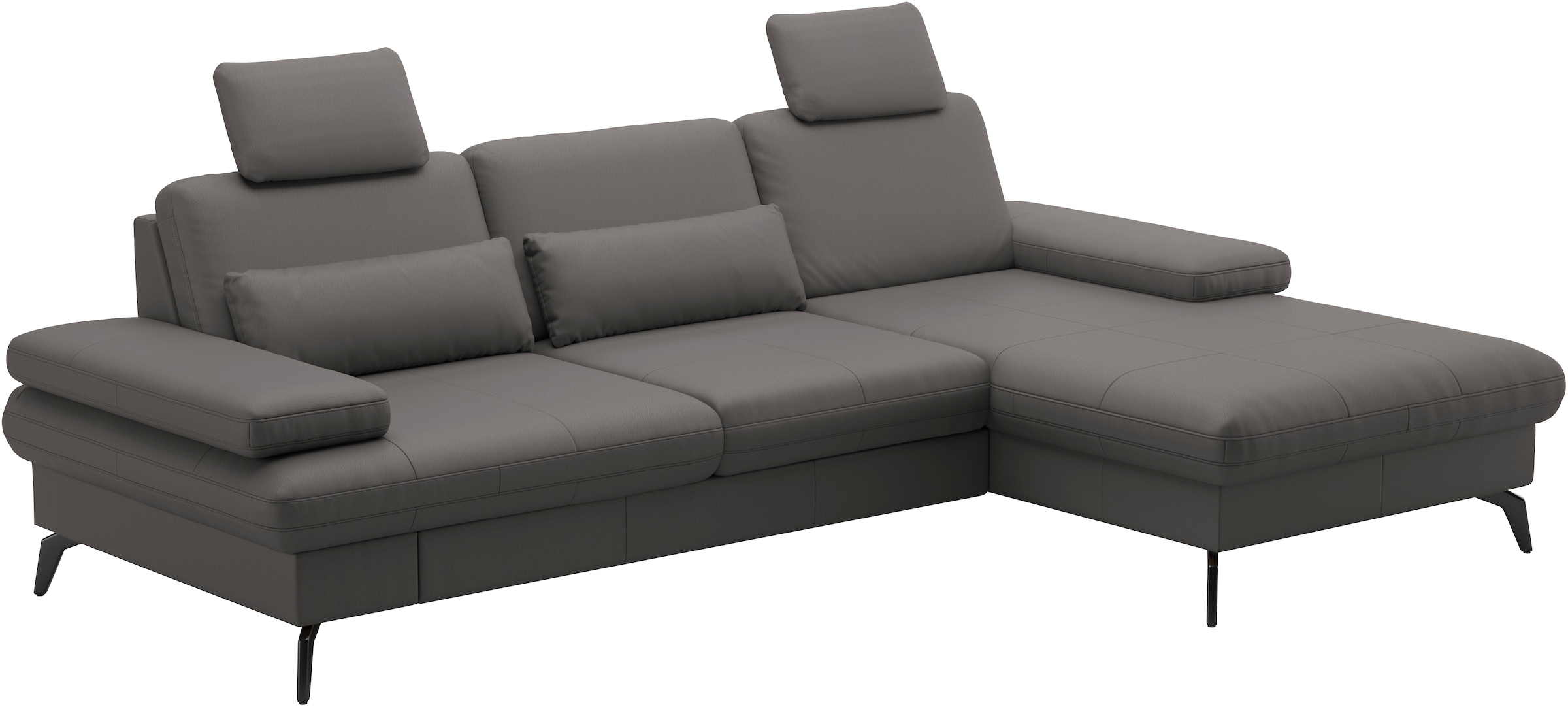 sit&more Ecksofa »Morris L-Form, inkl. Sitztiefenverstellung«, wahlweise mit Armteilverstellung, Bettfunktion & Bettkasten