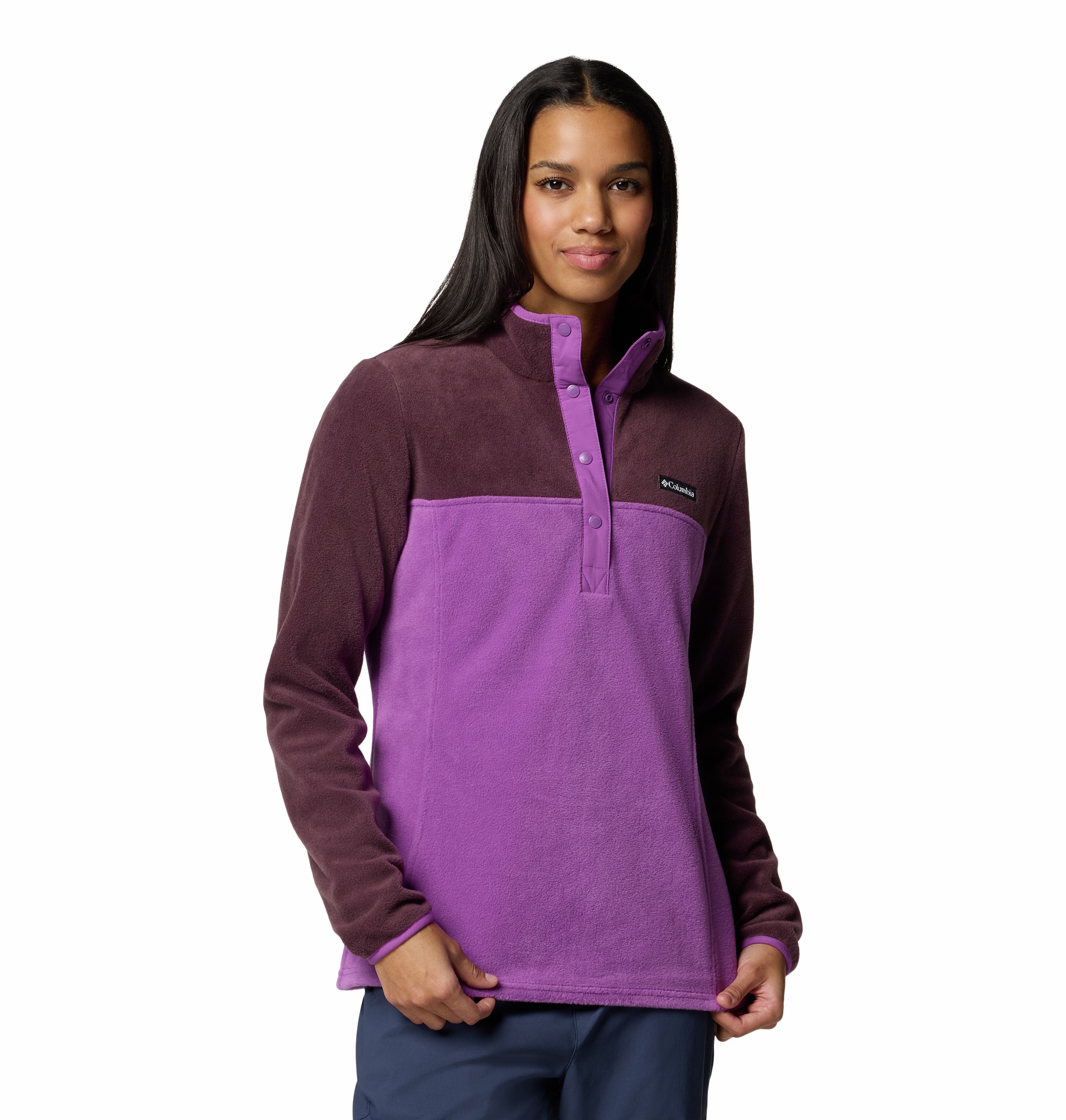Columbia Fleecepullover »BENTON SPRINGS 1/2 SNAP PULL OVER II«, (1 tlg.)