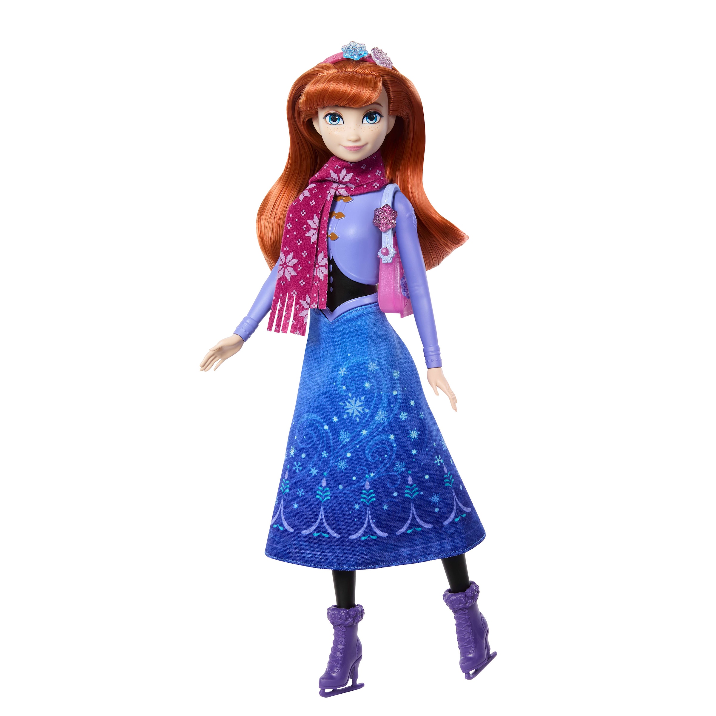 Mattel® Anziehpuppe »Disney Die Eiskönigin Jewel Reveal, Eisläuferin Anna«