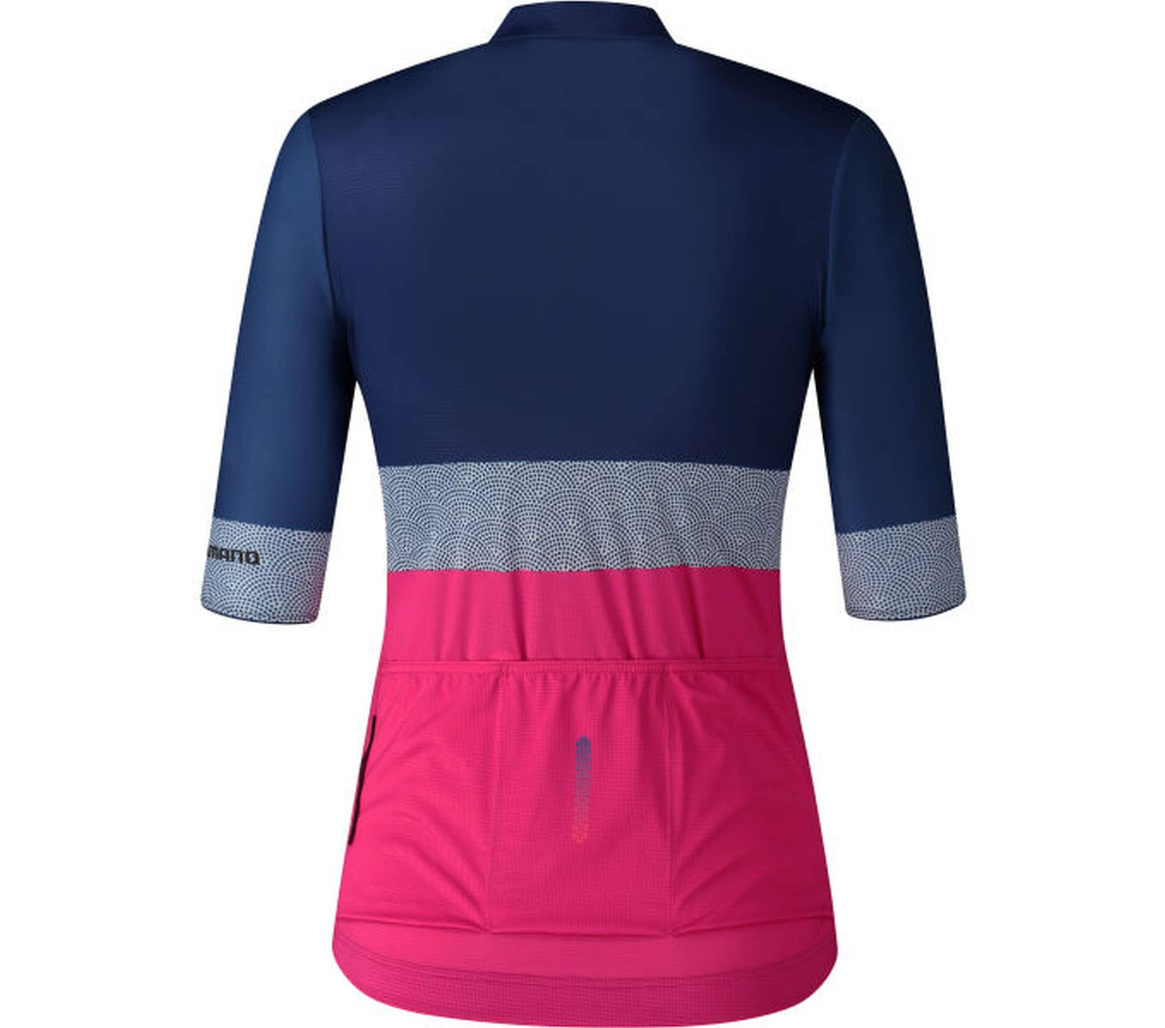 Shimano Radtrikot »W's YURI Short Sleeve Jersey, Blue/Pink«