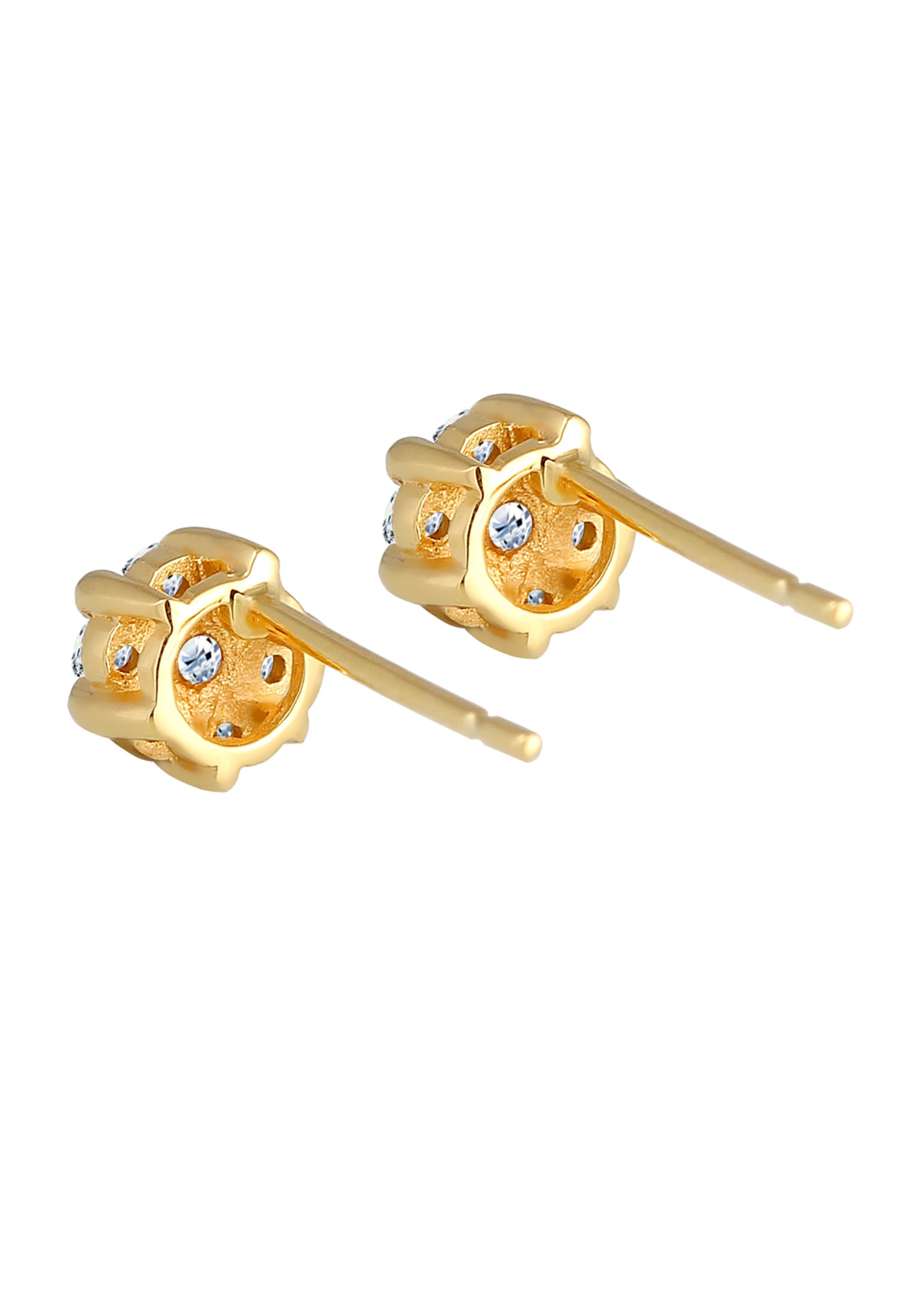 Elli DIAMONDS Paar Ohrstecker »Ohrringe Ohrstecker Diamant Weiß Brillantschliff (0.024 ct) 585 Gelbgold«