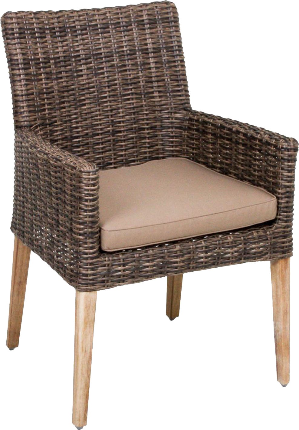 Garden Pleasure Garten-Essgruppe », Tischgruppe »FREMONT/NORVELL Set 01«« Set,  4 Sessel, Tisch LxB: 110x110 cm, inkl Auflagen