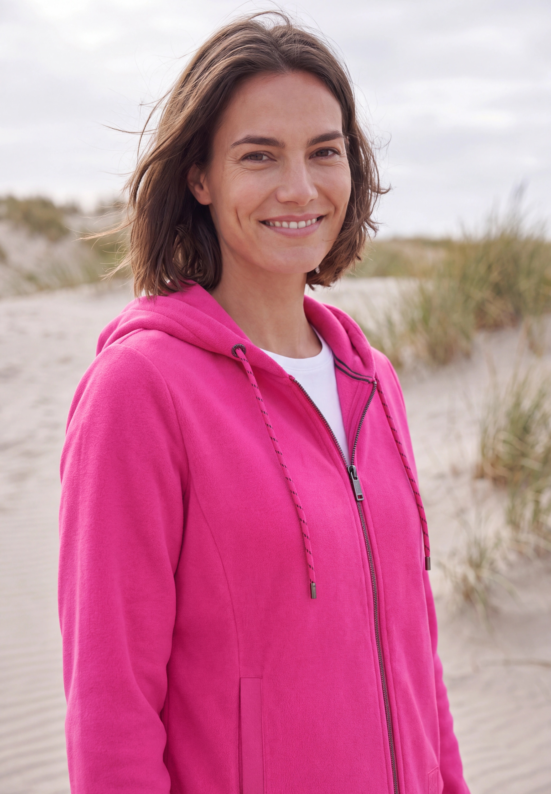 Cecil Fleecejacke mit Kapuze Langarm Fleece Jacke mit Kapuze