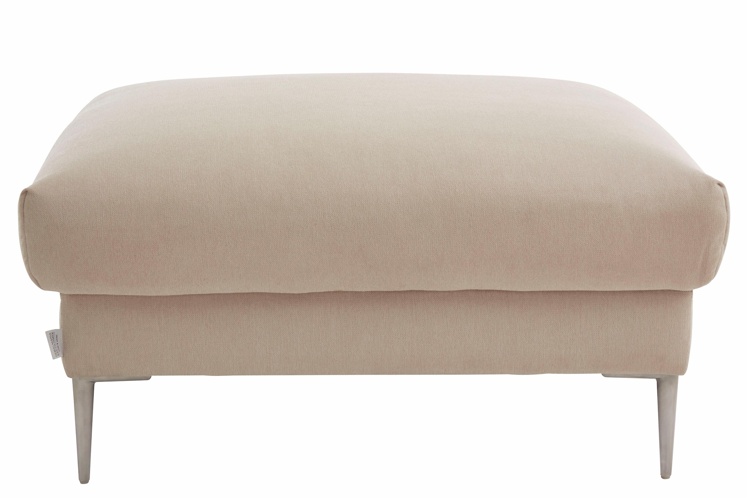 Guido Maria Kretschmer Home&Living Hocker »Lille, elegant und bequem durch Komfortsitzhöhe 46cm, hoher Fuß«