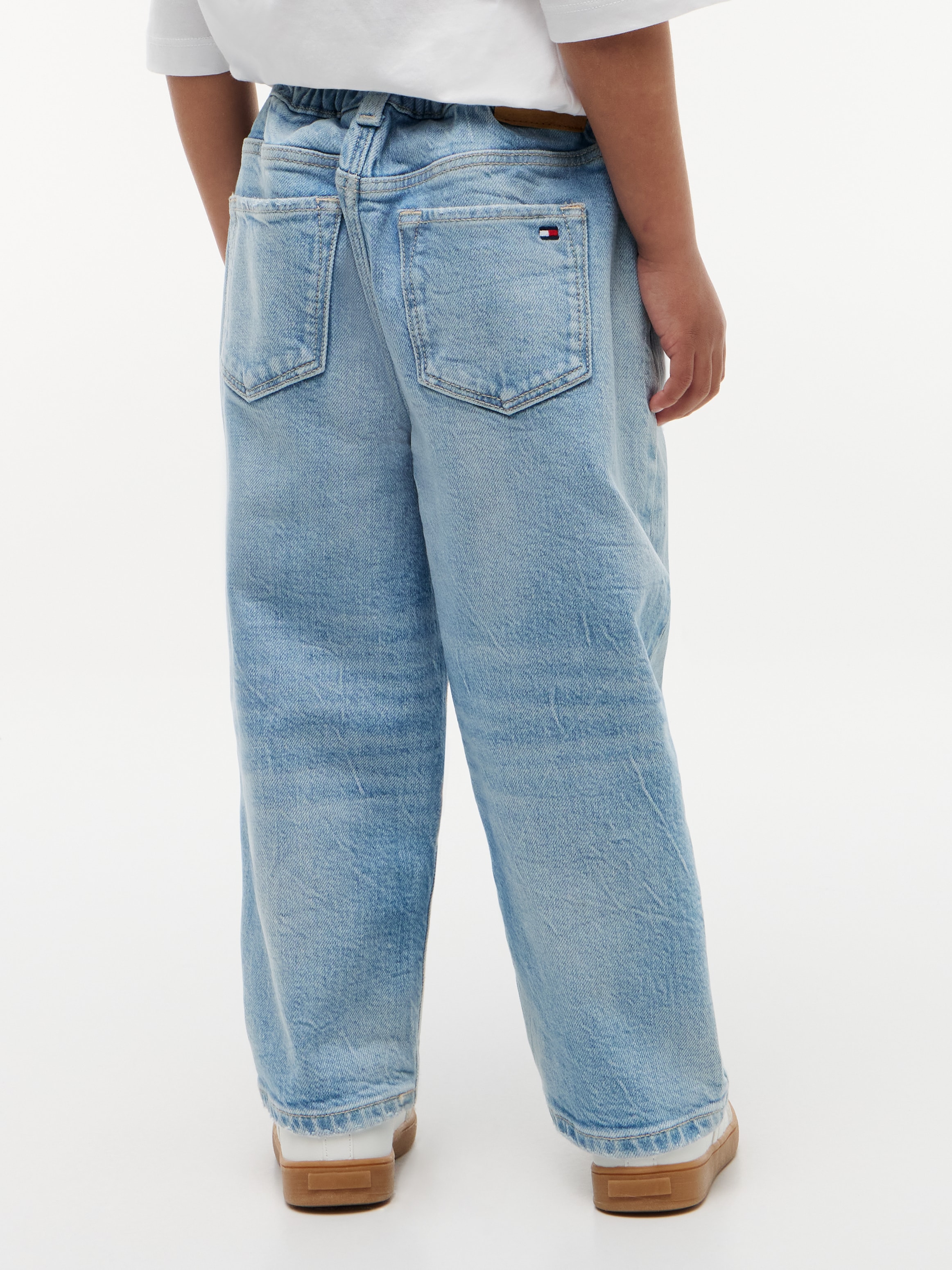 Tommy Hilfiger Weite Jeans Weites Bein, bequeme Passform für Babys & Kinder