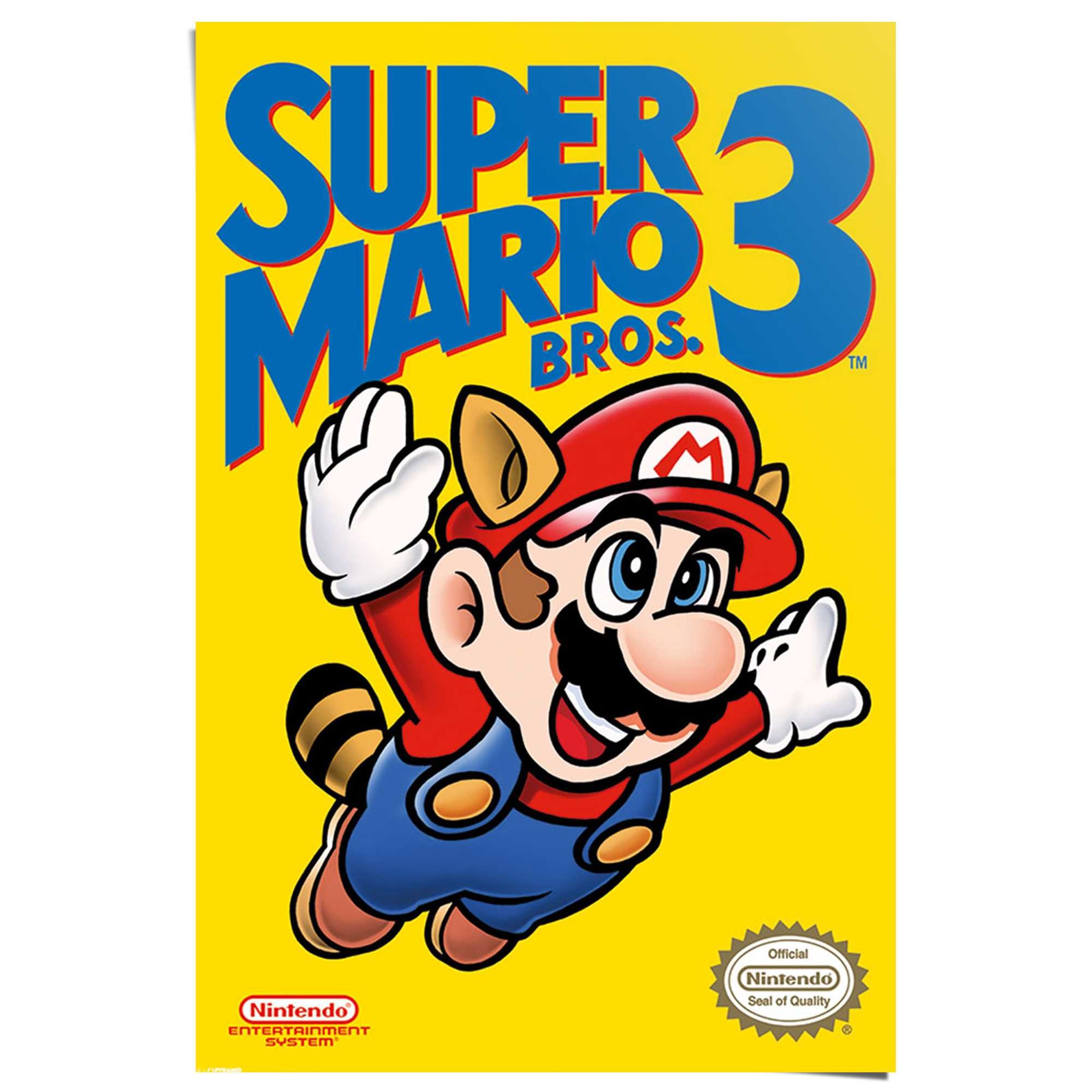 Poster »Super Mario Bros 3 - NES cover«