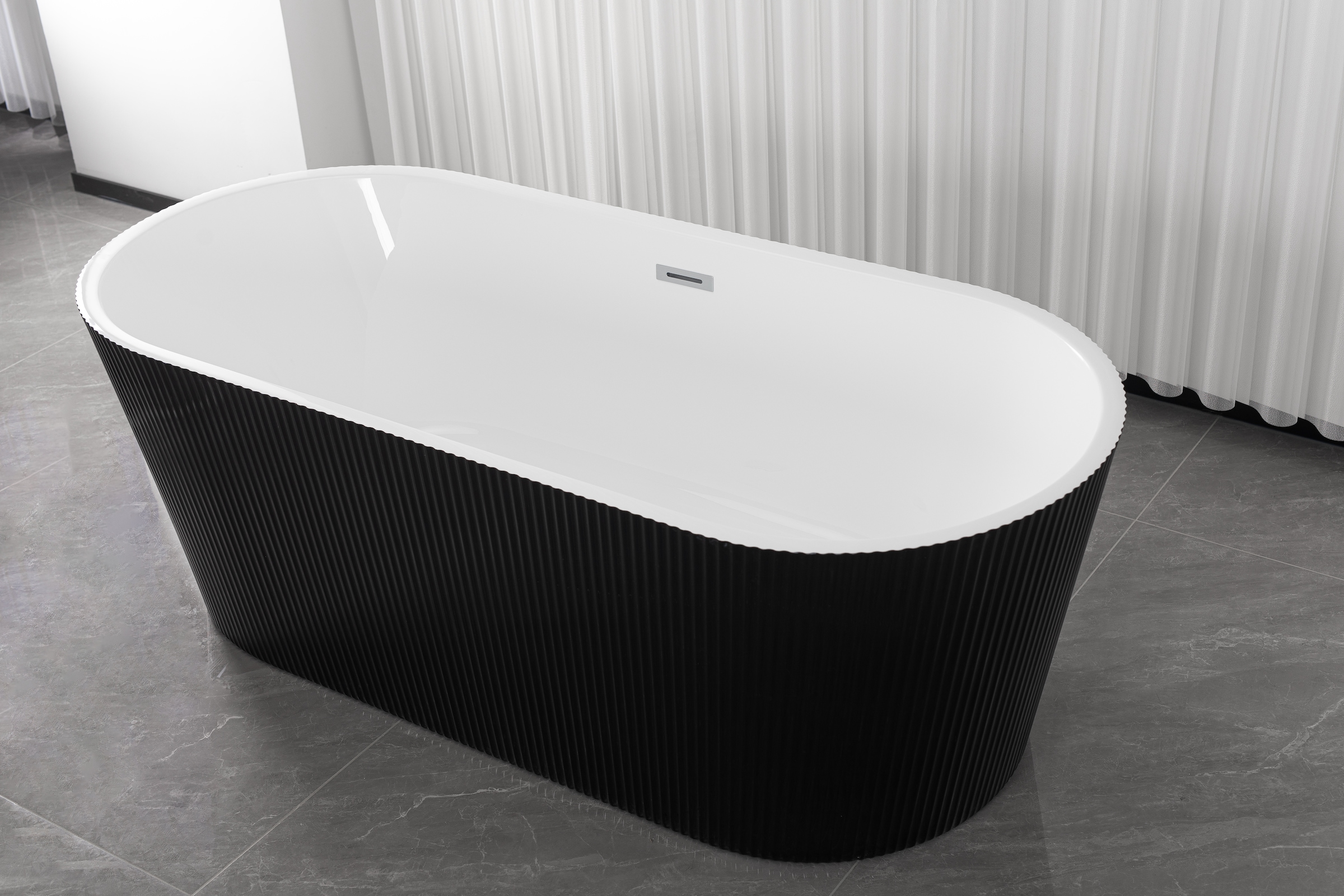 Sanotechnik Badewanne »RENO« Höhe 58 cm Vorrichtung für Ablaufschlauch | Überlauf 170x75x58cm, aus Acryl