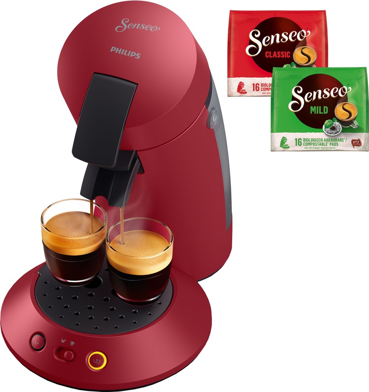 Kaffeepadmaschine »Orginal Plus CSA210/90«, aus 28% recyceltem Plastik und mit 2...