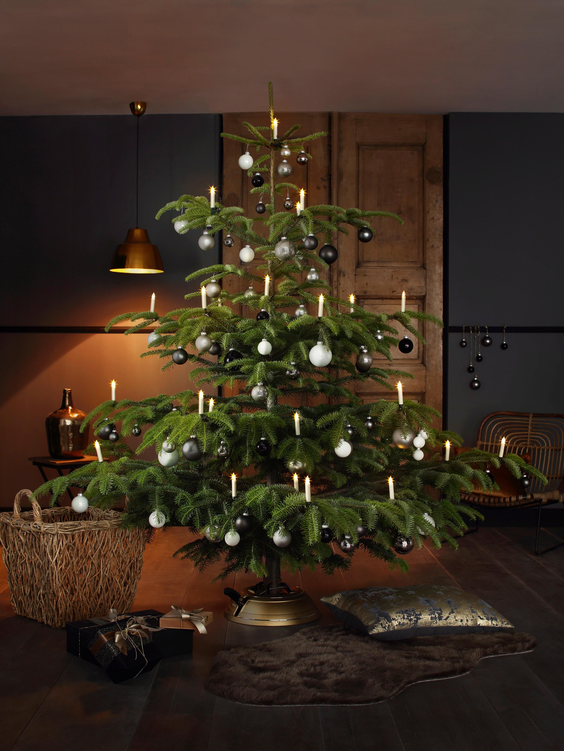 my home LED-Christbaumkerzen »Weihnachtsdeko, Christbaumschmuck«, 40 St.-flammig, kabellos, Kerzen plus 8 Dornen