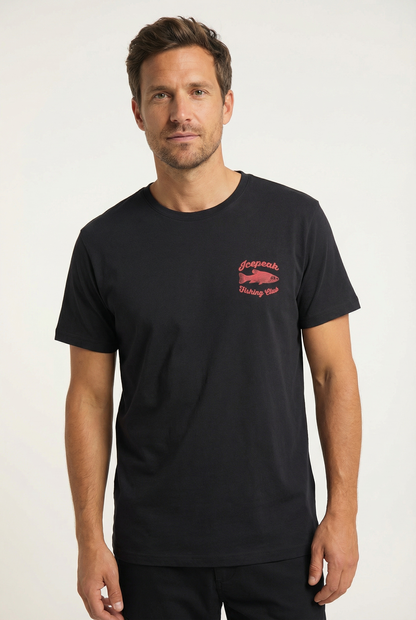Icepeak T-Shirt »MOSBACH« mit Print, aus Baumwolle, klassischer T-Shirt-Schnitt