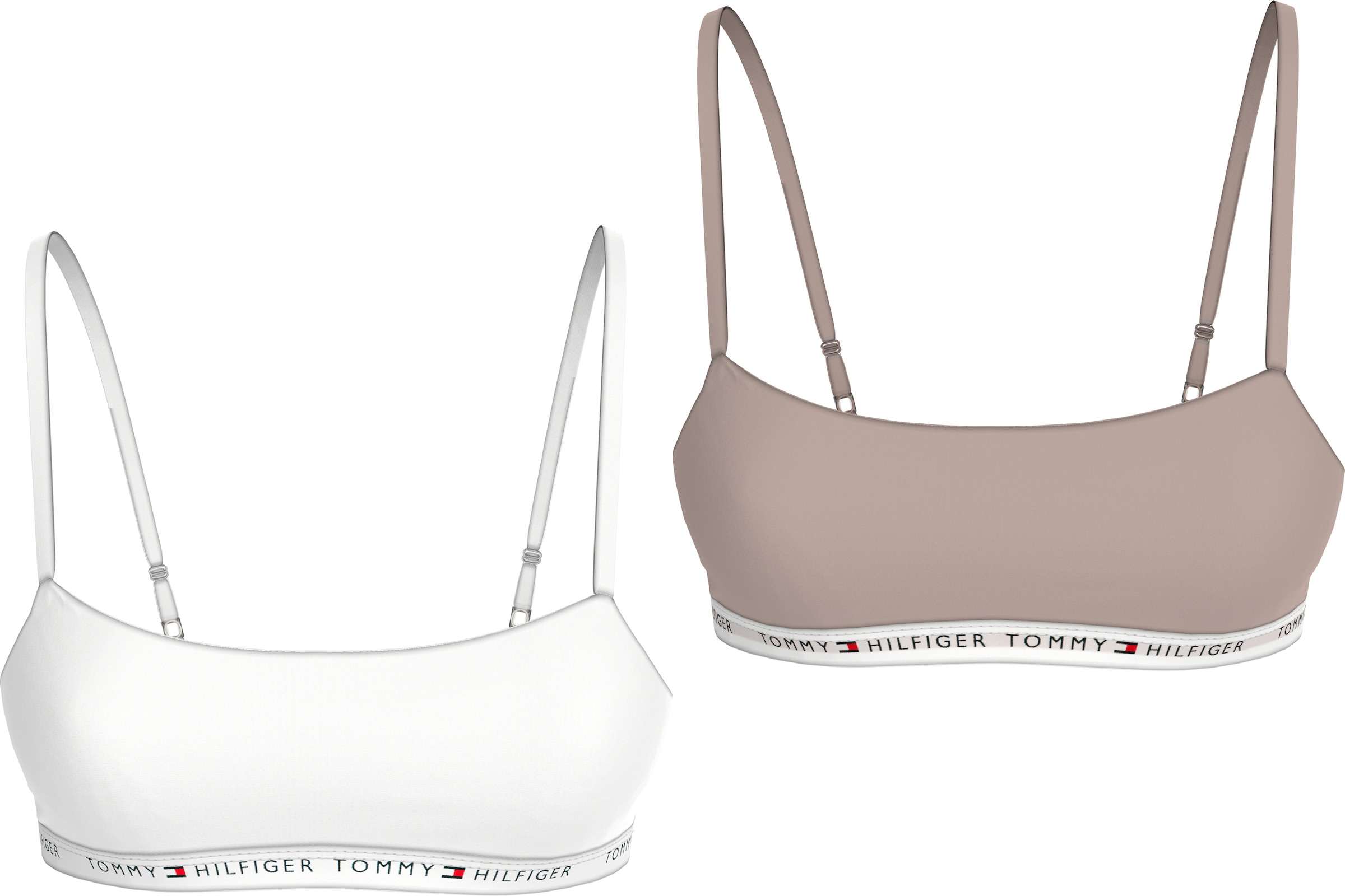 Tommy Hilfiger Underwear Bralette-BH »2 PACK BRALETTE«, mit Logoschriftzug
