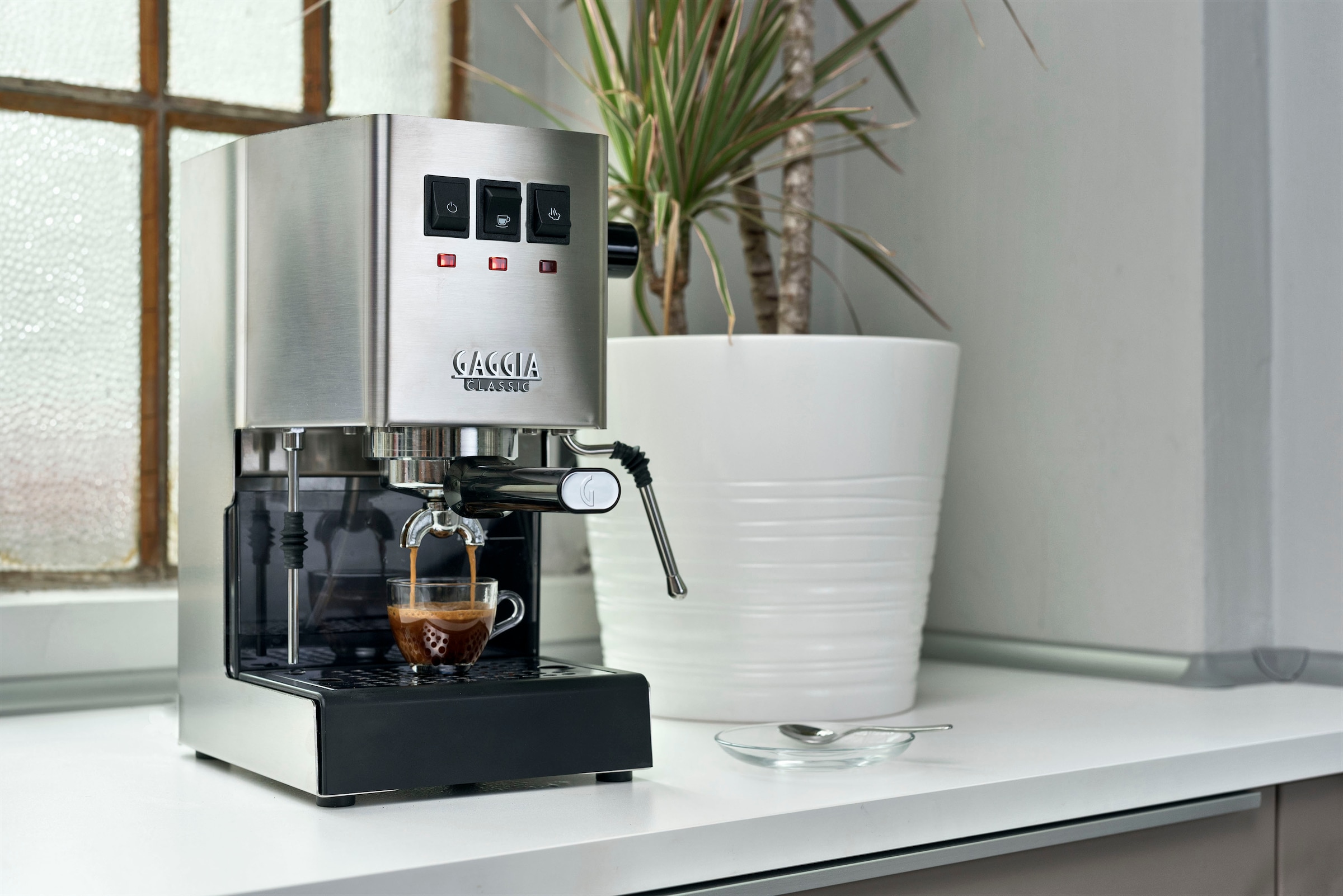 Gaggia Espressomaschine »Classic Evo Stainless Steel«, Siebträger