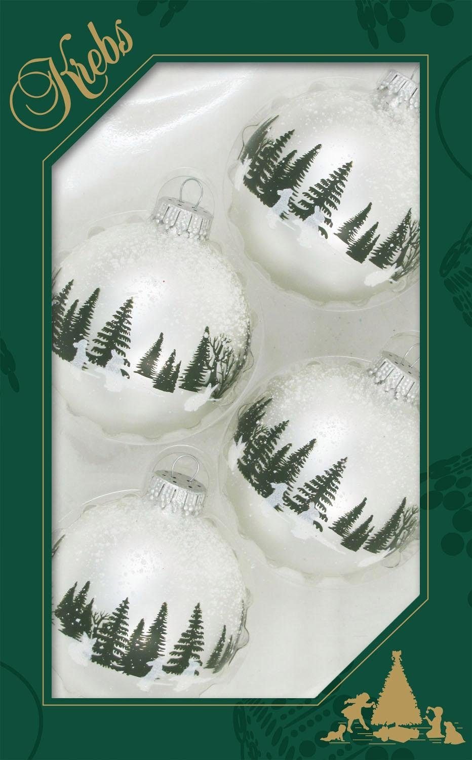 Krebs Glas Lauscha Weihnachtsbaumkugel »Kaninchen«, (Set, 4 St.) günstig  online kaufen | Weihnachtskugeln