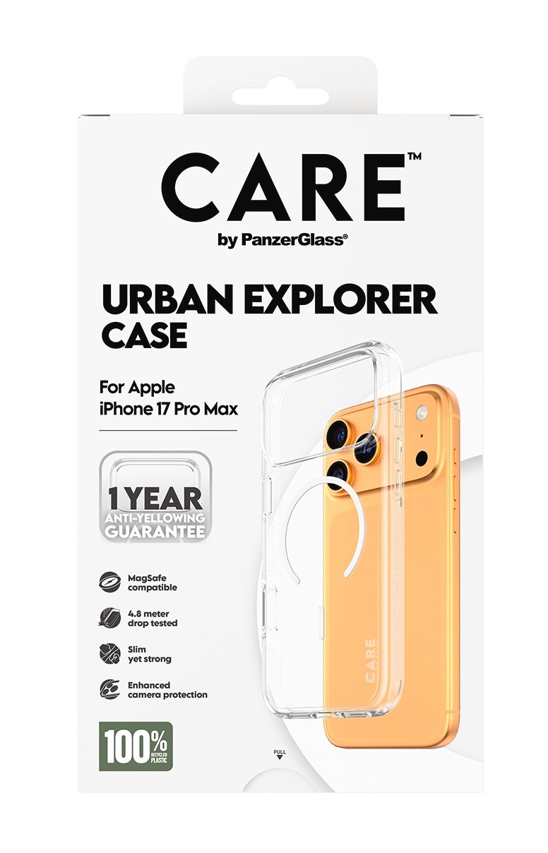 CARE by PanzerGlass Handyhülle »Urban Explorer Case für Apple iPhone 17 Pro Max« Apple iPhone 17 Pro Max Backcover, Schutzhülle, Handyschutzhülle, Case, Schutzcase, stoßfest