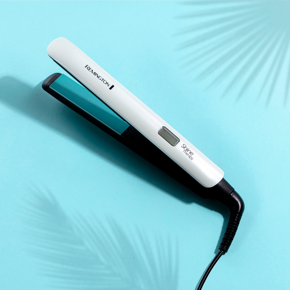 Remington Glätteisen »S8500 Shine Therapy«, Keramik-Beschichtung, Shine-Therapy Technologie, breite Stylingplatten, LCD Display
