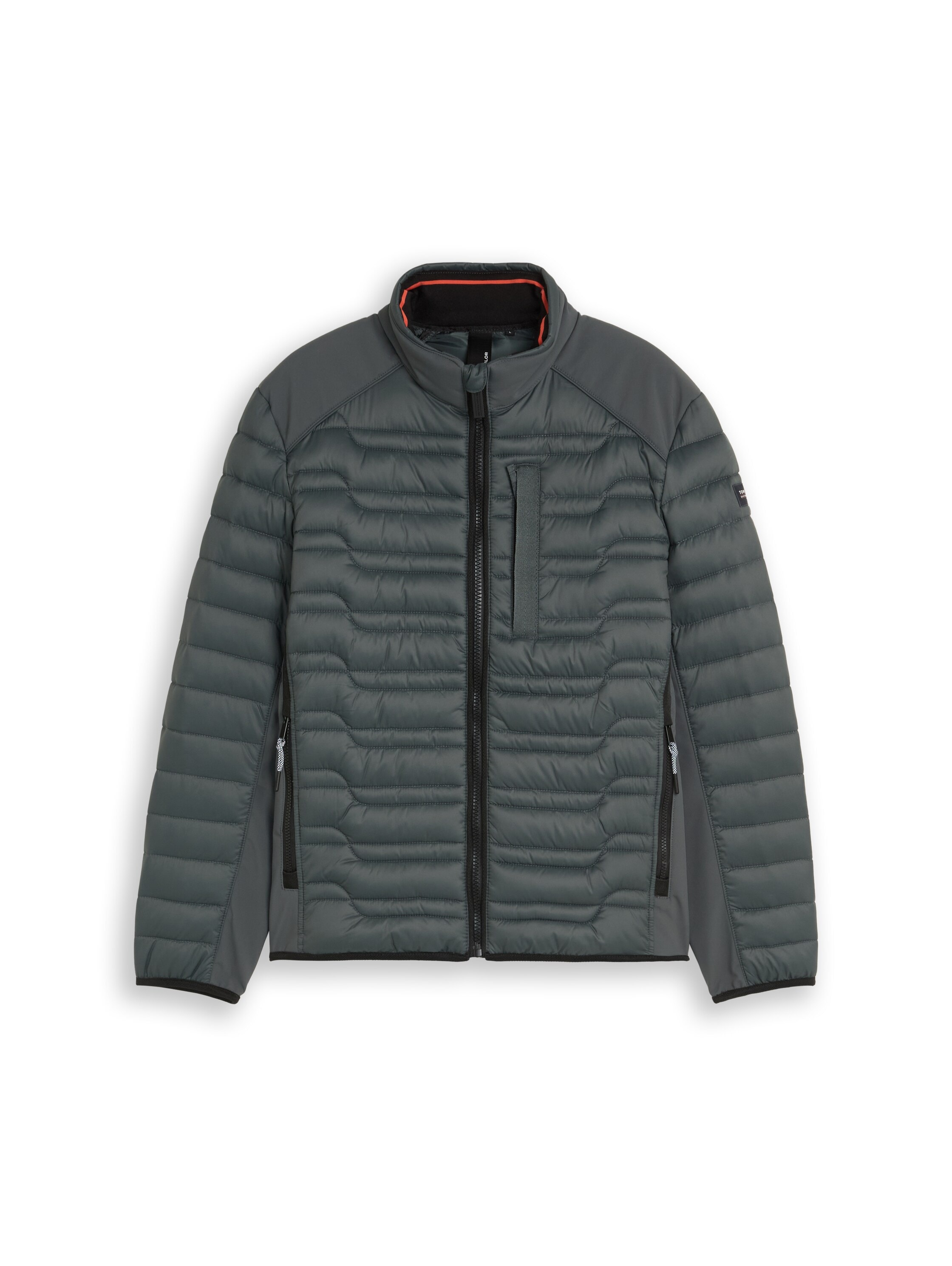 TOM TAILOR Steppjacke ohne Kapuze mit Stehkragen und Reißverschluss