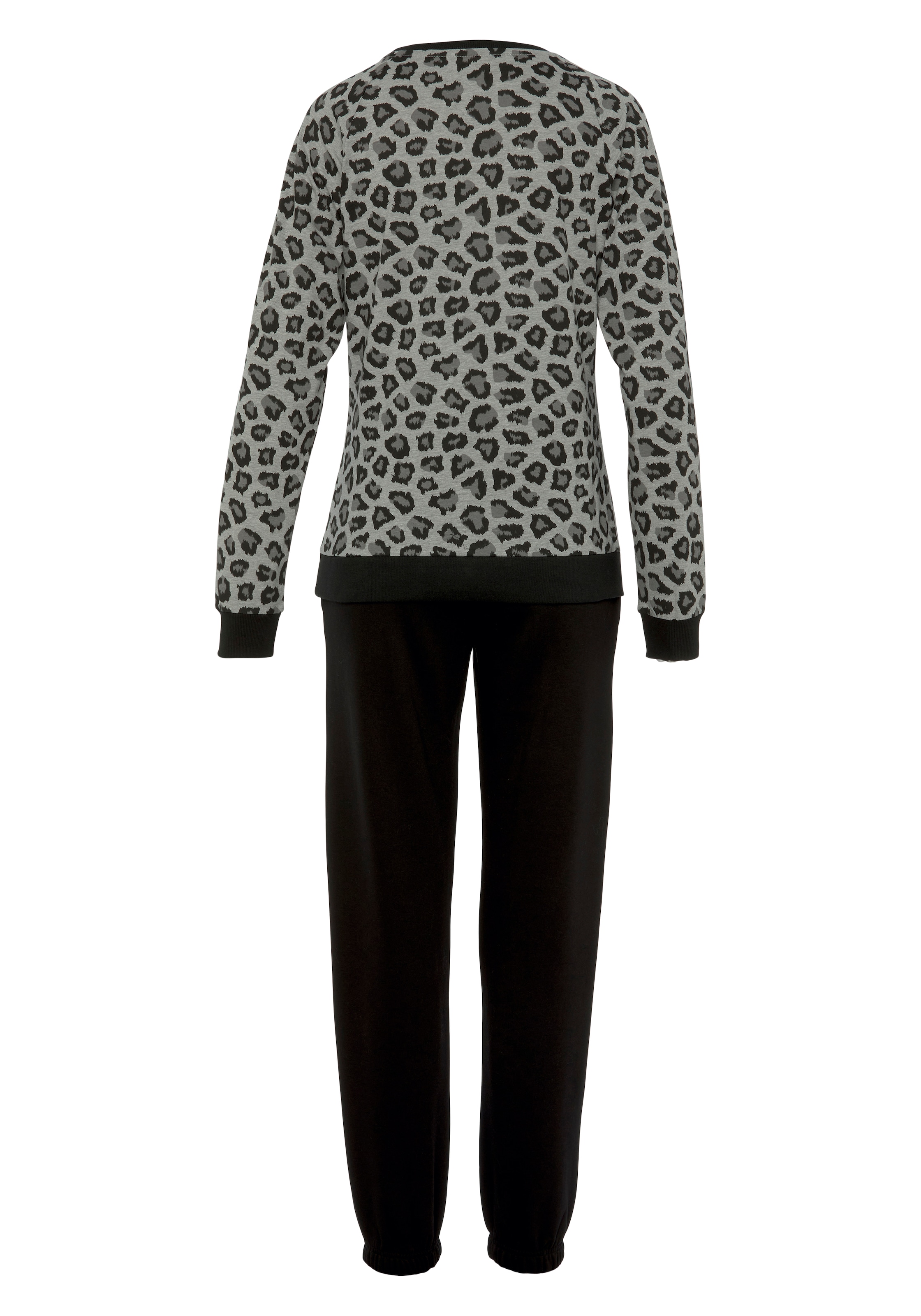 Vivance Dreams Pyjama, (2 tlg.), mit tonalem Animalprint