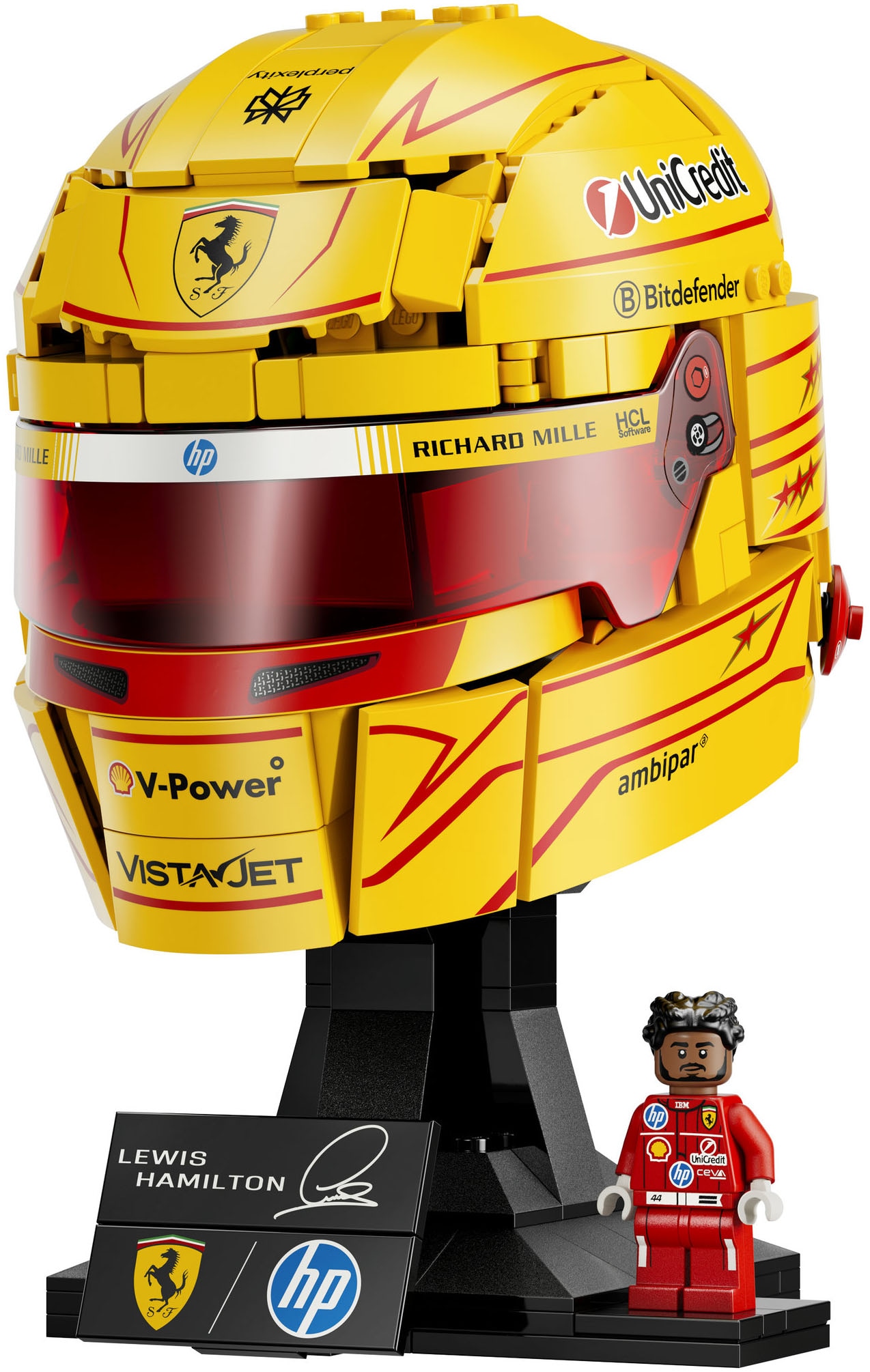 LEGO® Konstruktionsspielsteine »Scuderia Ferrari HP Lewis Hamilton Helm (43022)« LEGO Editions Formula 1