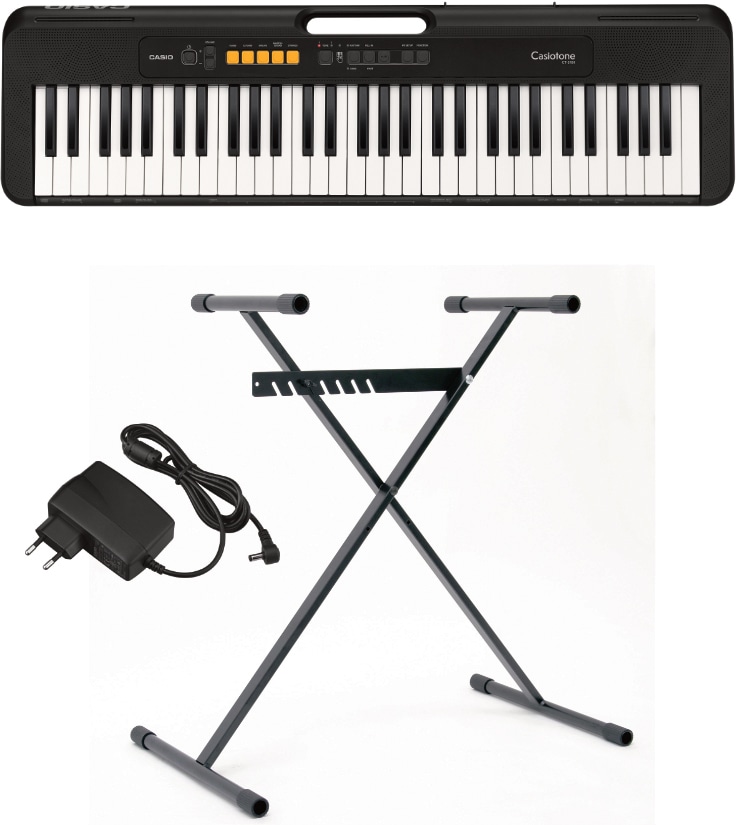 CASIO Home-Keyboard »CT-S100AD«, inkl. Netzadapter und Stativ