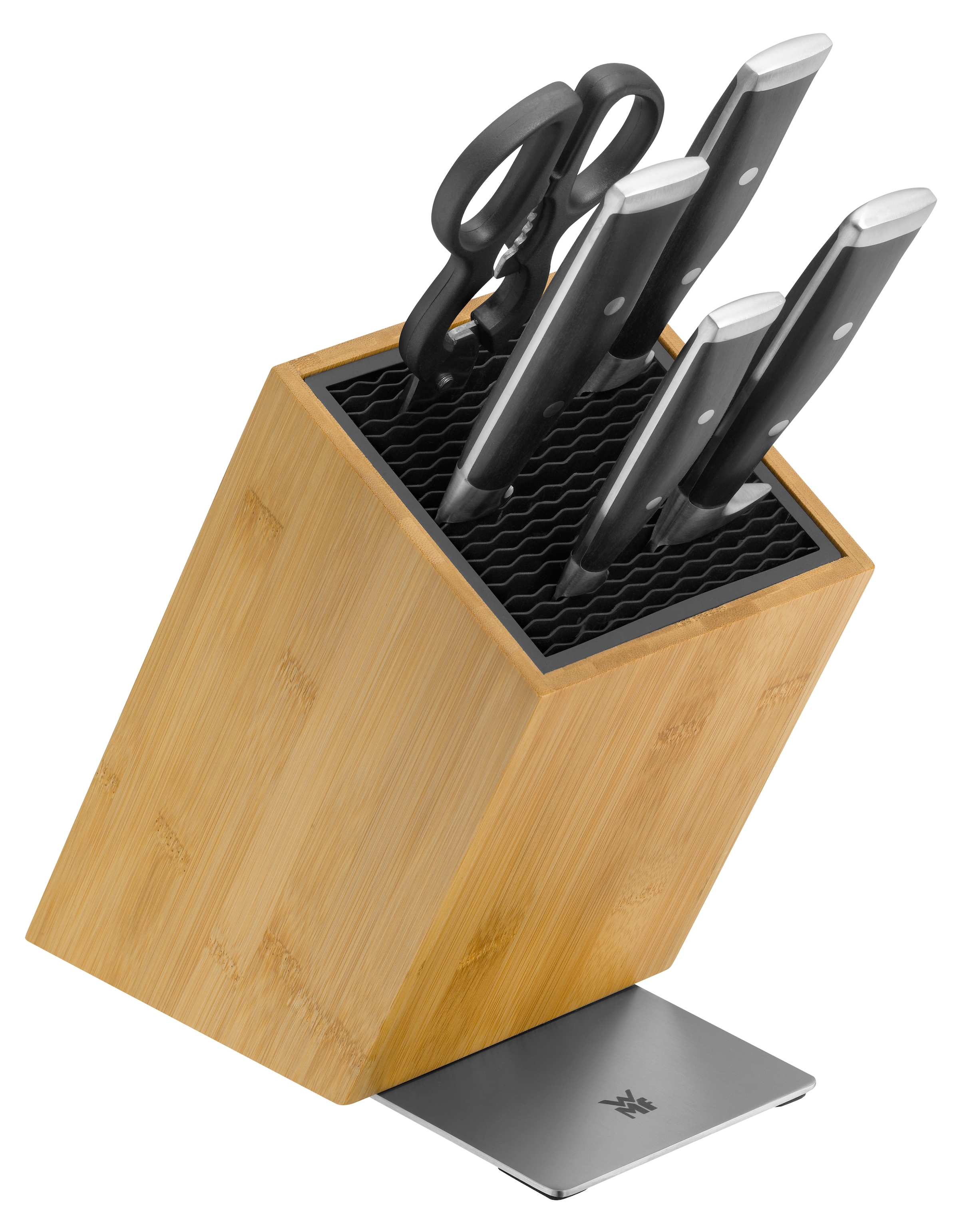 WMF Messerblock »Grand Class«, 6 tlg., FlexTec Messerblock, handgeschmiedeter Spezialklingenstahl