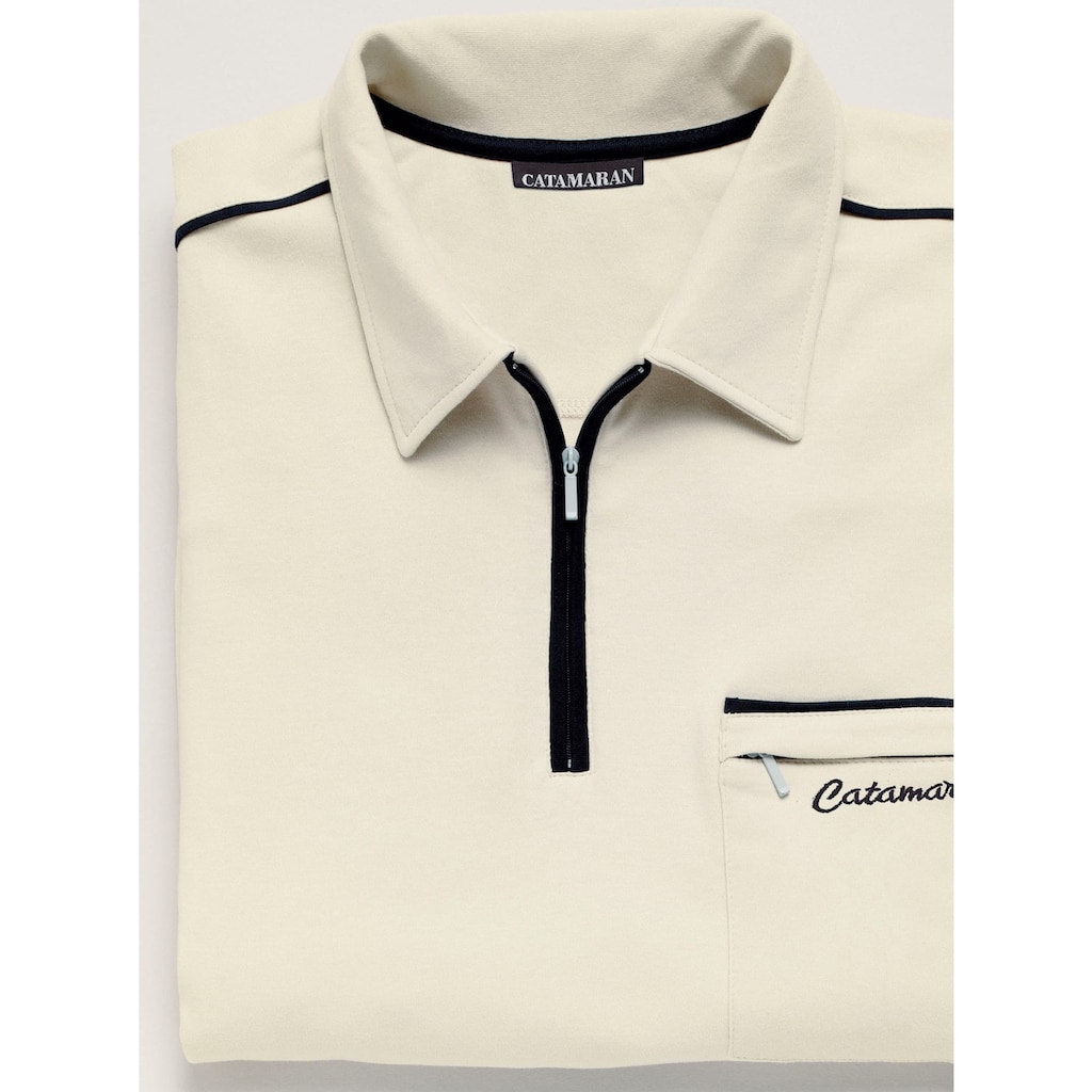 Poloshirt »Langarm-Poloshirt«, (1 tlg.)