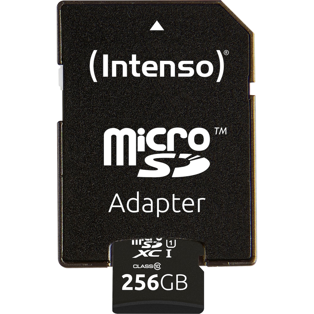 Intenso Speicherkarte »microSDHC UHS-I Premium + SD-Adapter«, (45 MB/s Lesegeschwindigkeit)