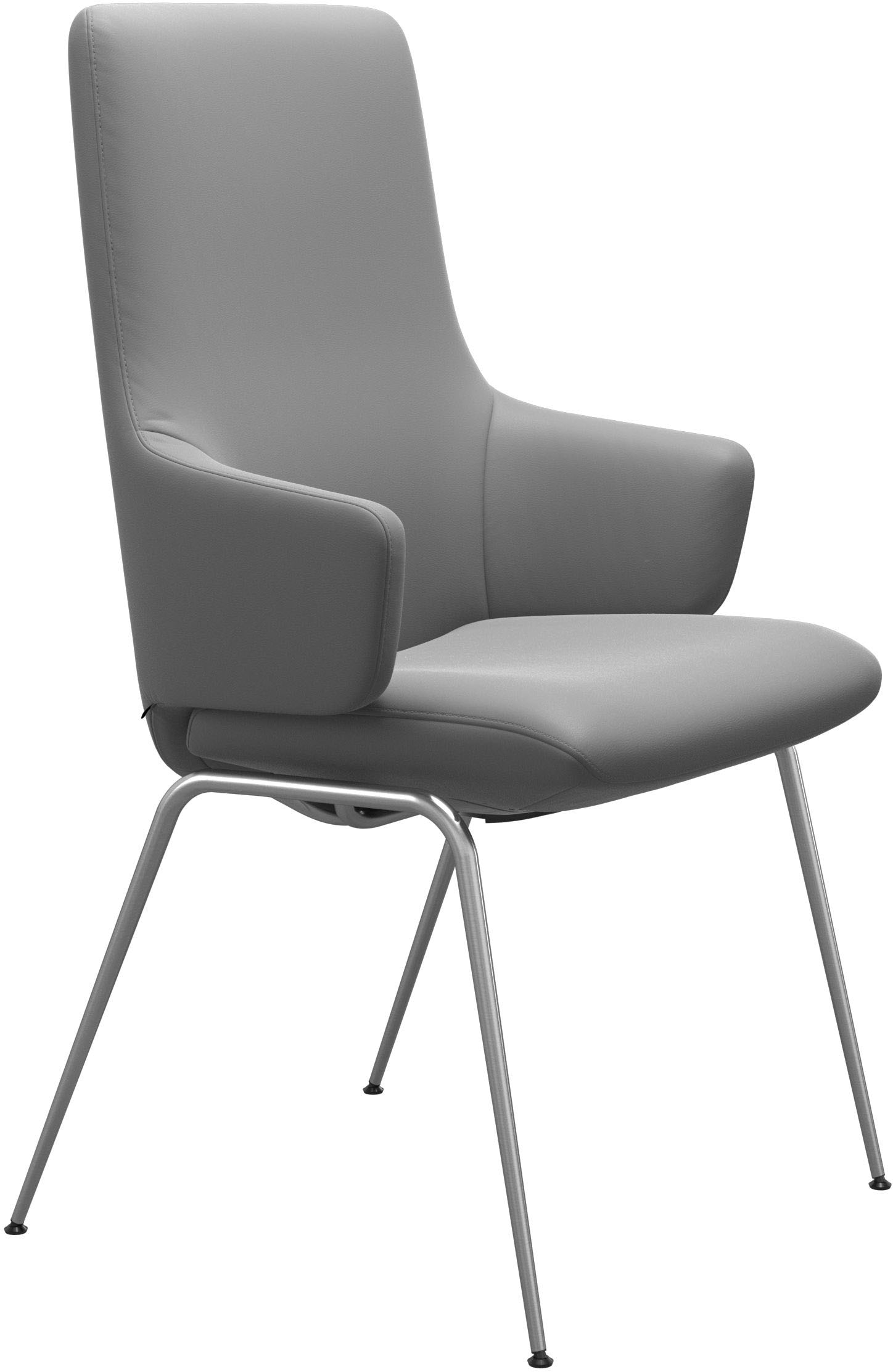 Stressless® Polsterstuhl »Laurel«, Leder BATICK, High Back mit Armlehne, Größe L, mit Beinen aus Stahl in Chrom matt
