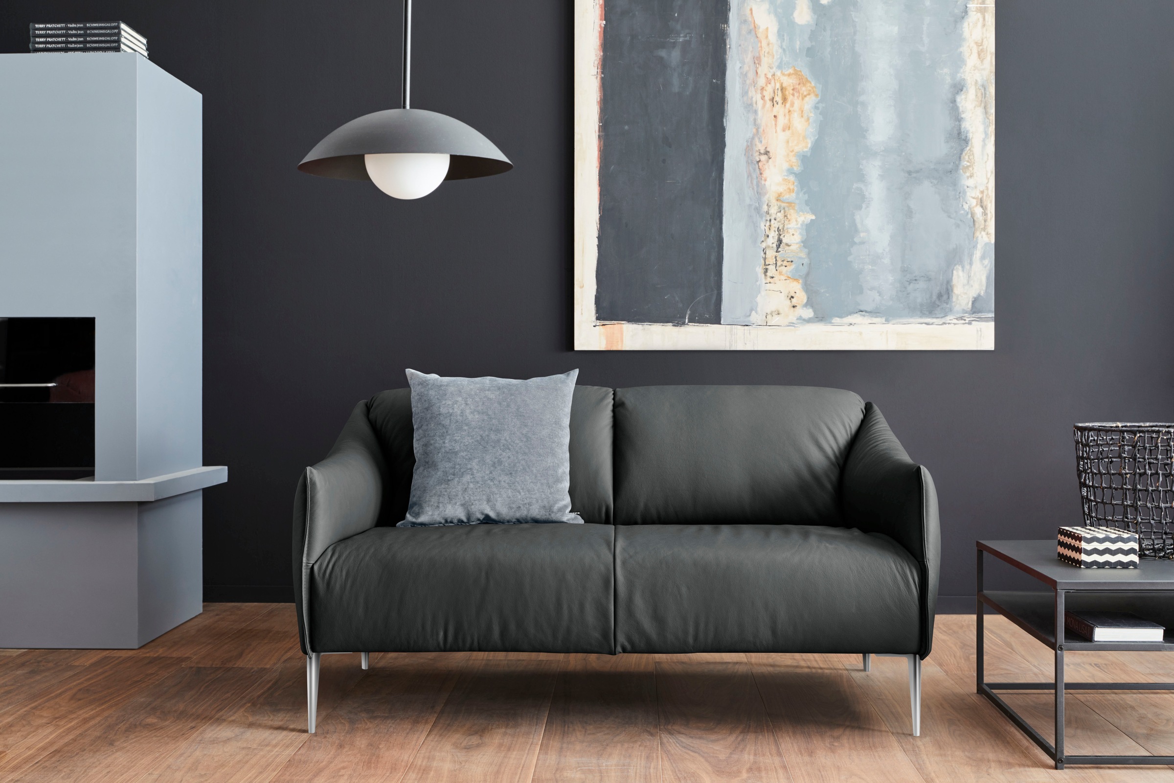 W.SCHILLIG 2-Sitzer »sally«, mit Metallfüßen in Chrom glänzend, Breite 154 cm