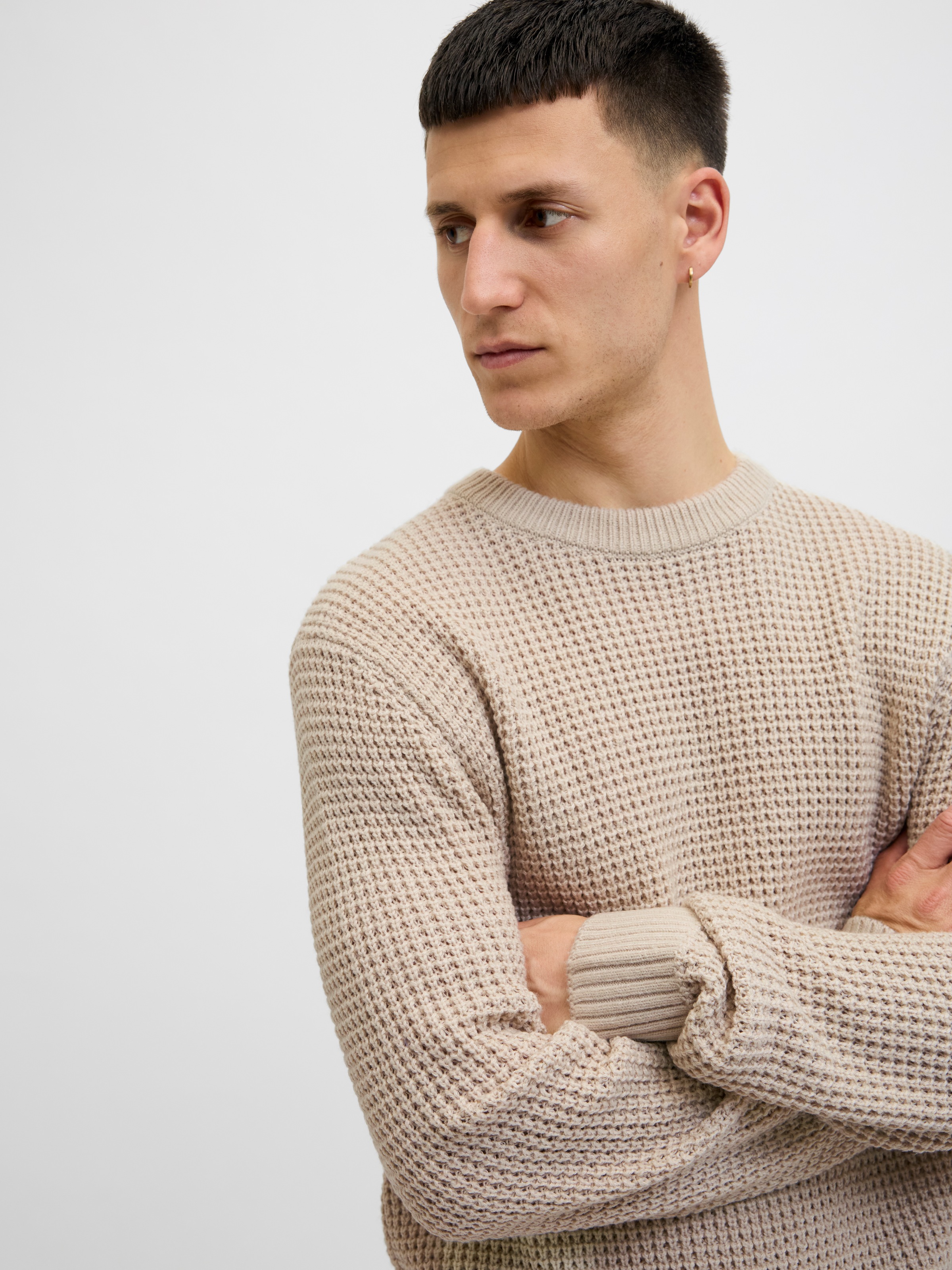 Jack & Jones Strickpullover »JJGLOBAL KNIT CREW NECK«