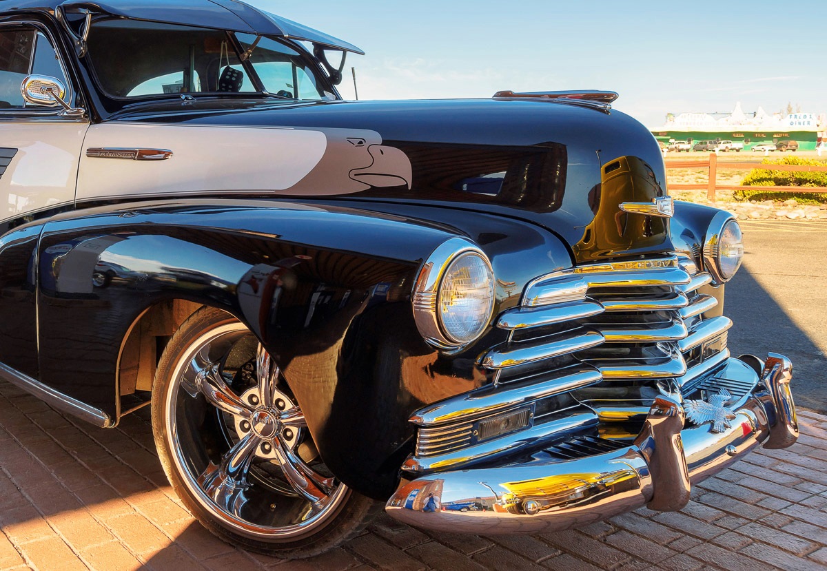 Papermoon, Fototapete »oldtimer«, bunt, Vlies, B/L: 3 m m x 2,23 m m - Bahnen: 6 Stk. St., bunt