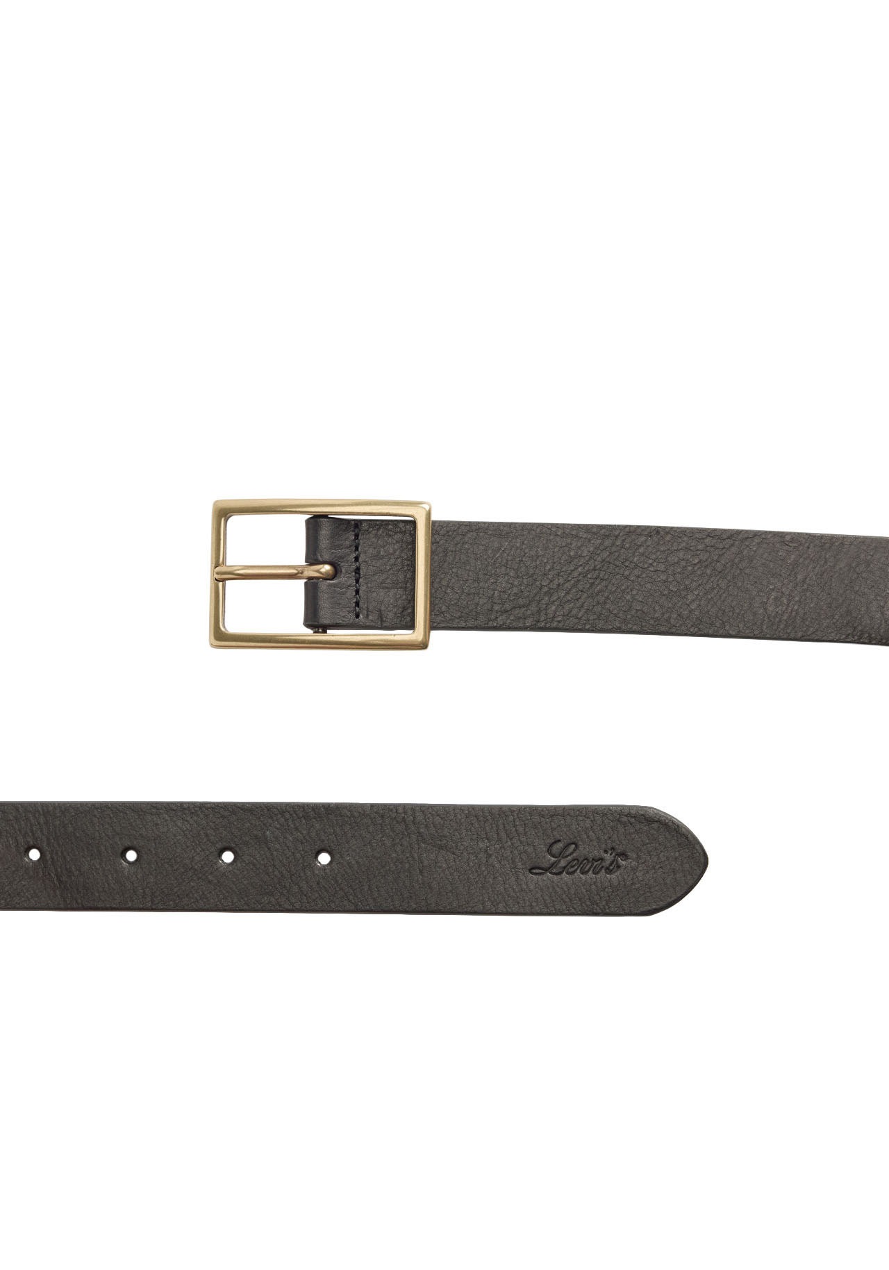 Levi's® Ledergürtel »RECTANGLE BELT« mit goldfarbener Schließe und Logoprägung