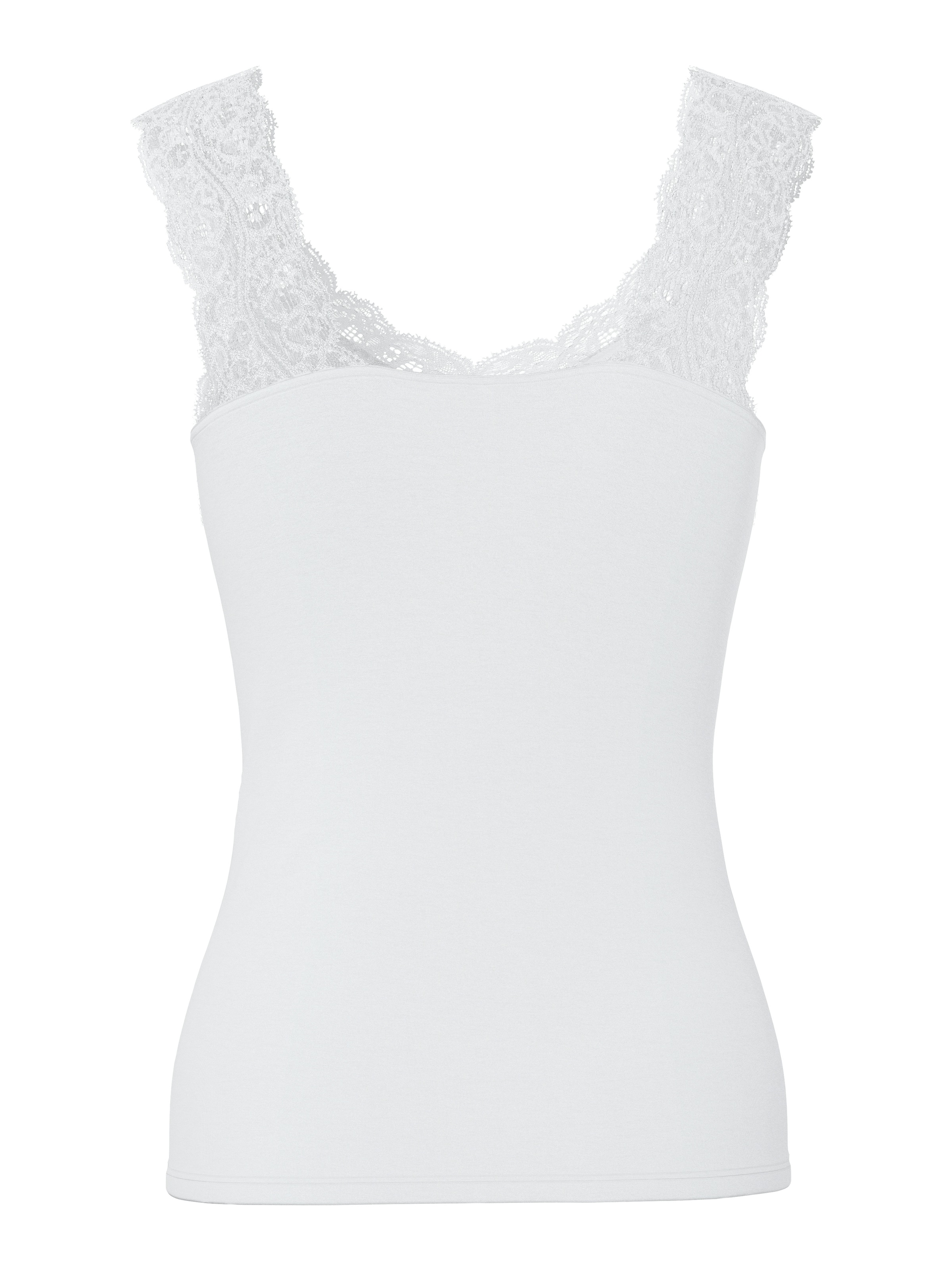 pieces Spitzentop »PCBARBERA« Viskosemischung