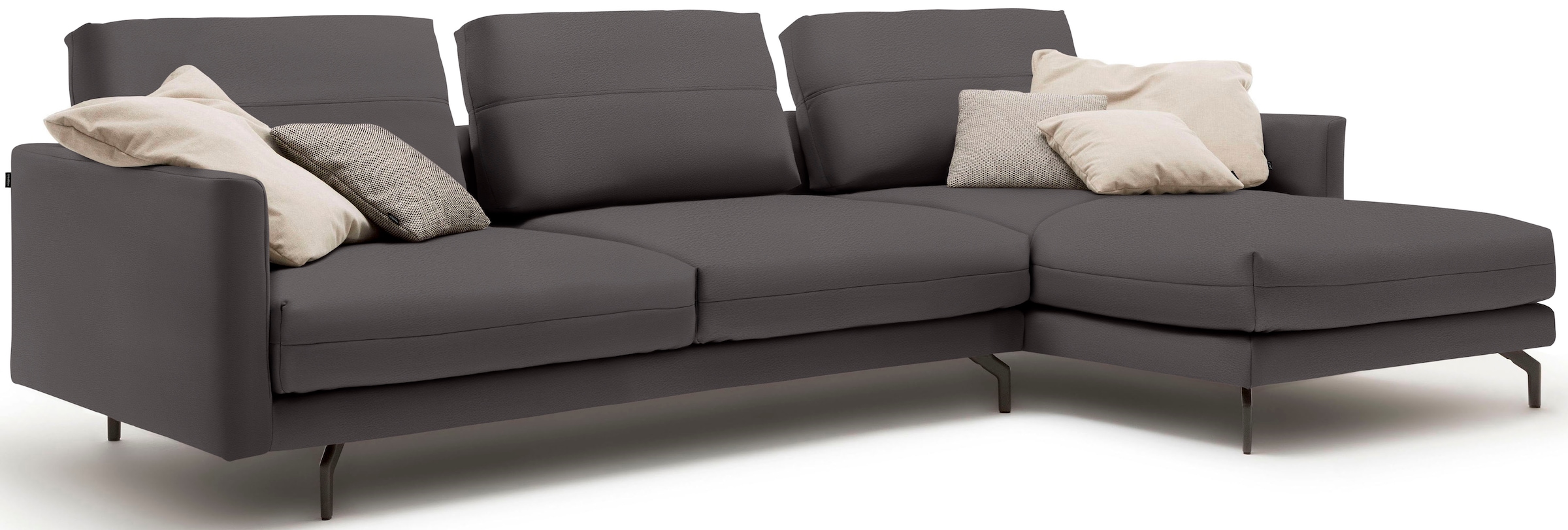 Creation BY ROLF BENZ Ecksofa »CR.414, Designecksofa, Polsterecke, L-Form«, wahlweise aus feinstem Rindsleder oder hochwertigem Chenille