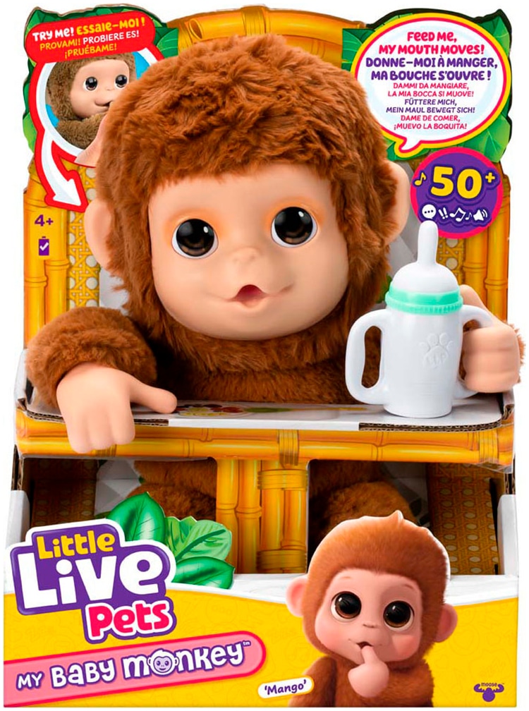 Moose Plüschfigur »Little Live Pets, Mama Surprise - Mein kleiner Affe Mango«