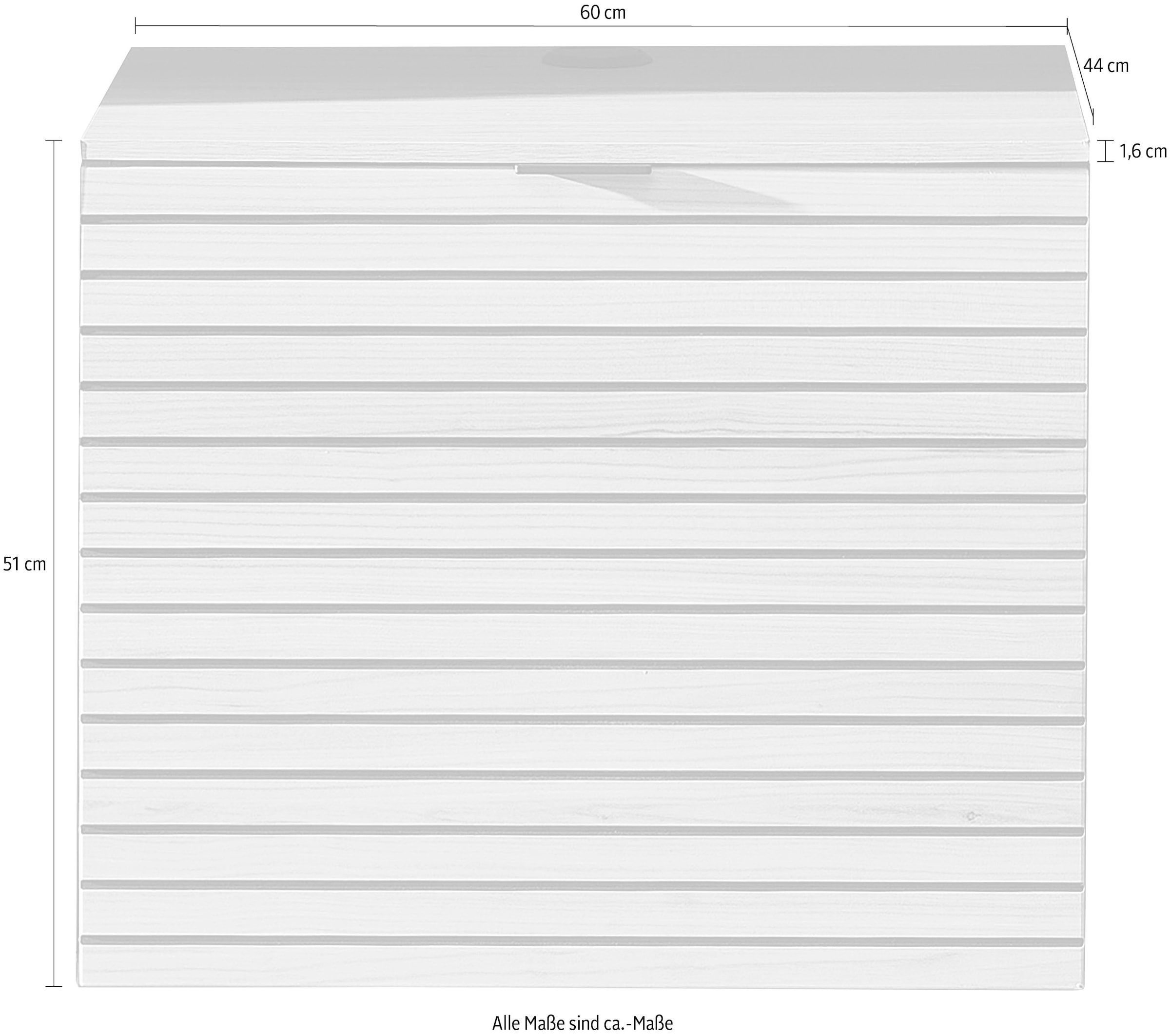 Innostyle TV-Schrank »INA TV-Lowboard, 60 x 51 x 44 cm (B/H/T)« 1 Stk. tlg. stehend/hängend verwendbar, 1 türig, Softclose
