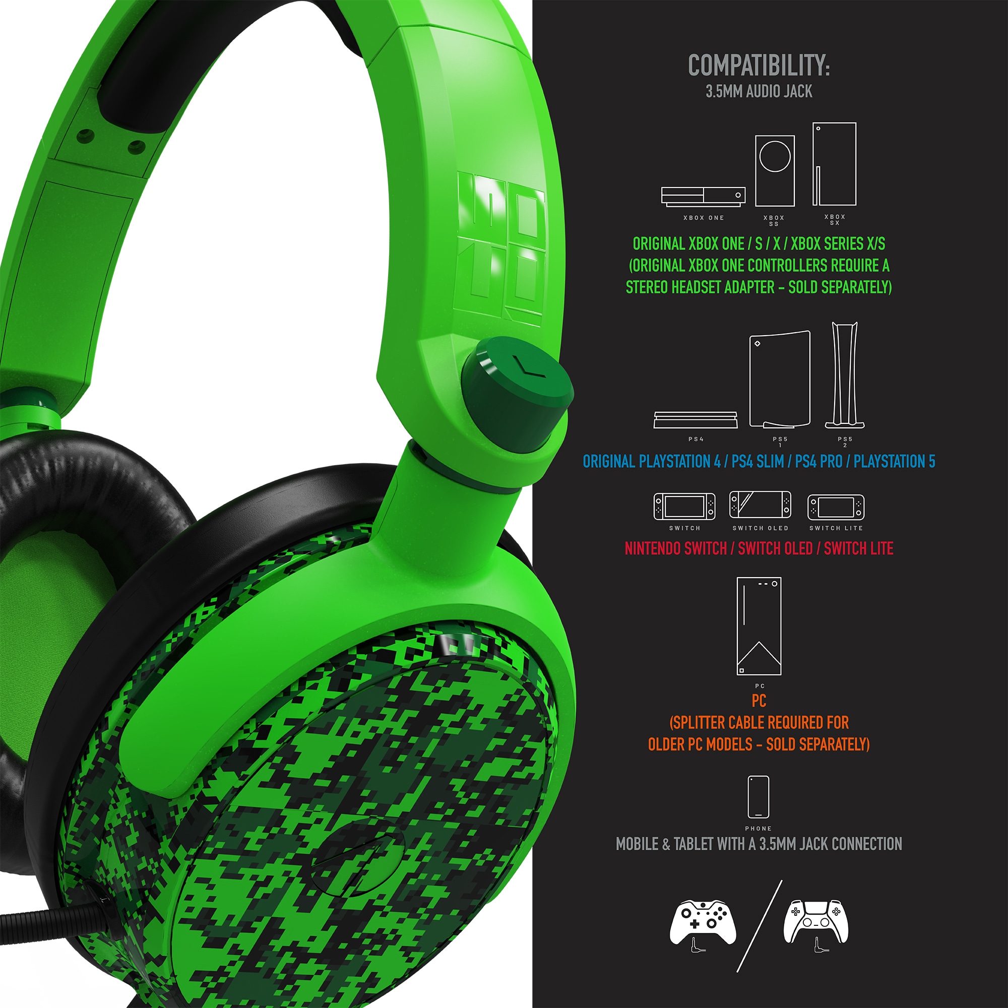 Stealth Gaming-Headset UNIVERSAL Jahre | ➥ XXL »Multiformat Garantie Gaming C6-100 camouflage« 3 Headset