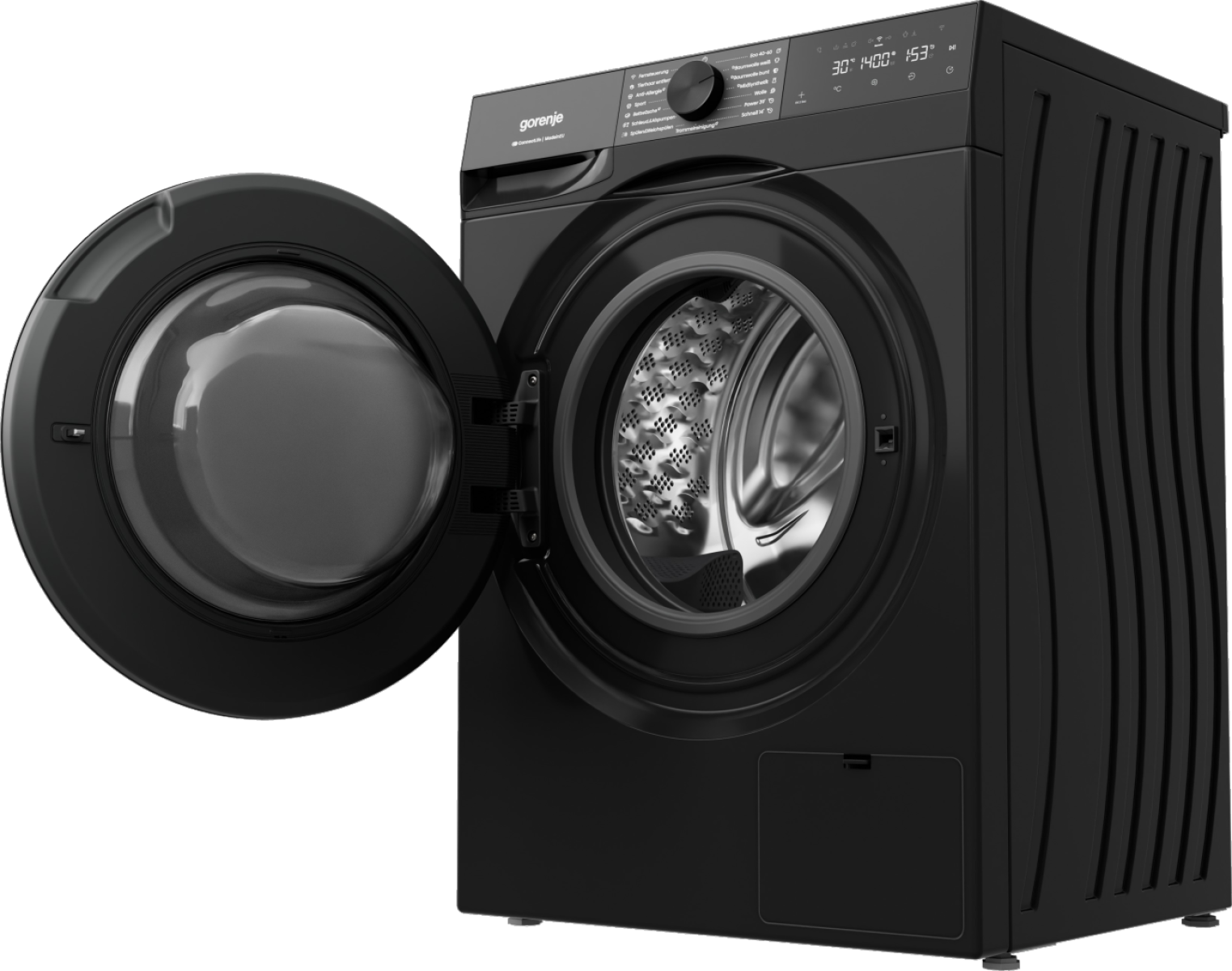 GORENJE Waschmaschine G400 »W53G494A1P1B« 9 kg 1400 U/min selbstreinigende Waschmittelschublade, FastWash