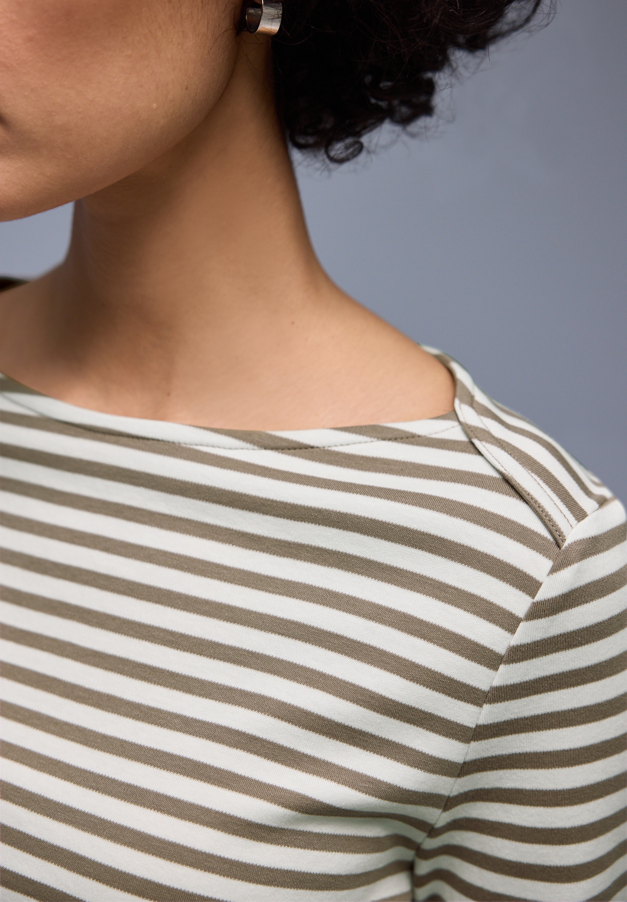 STREET ONE Langarmshirt in Streifen-Optik