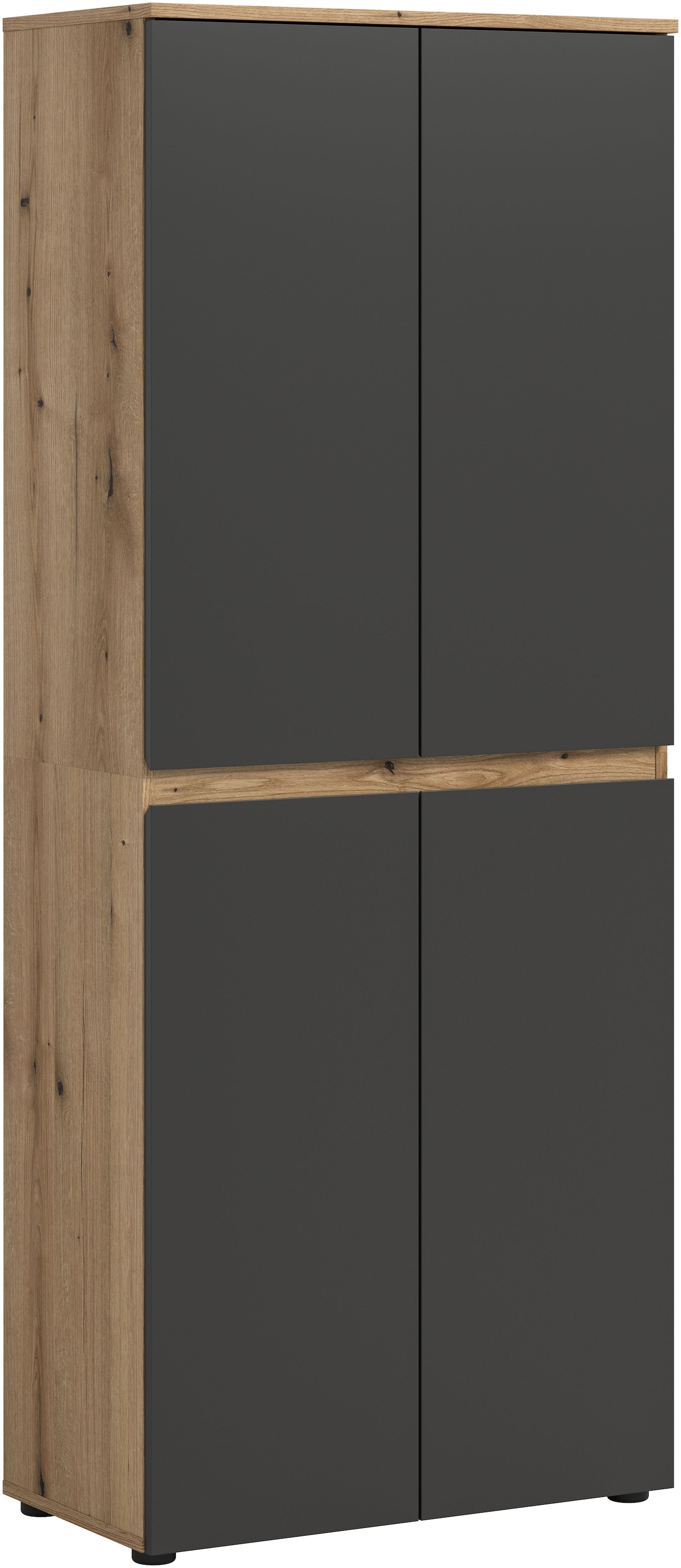 Home affaire Mehrzweckschrank "CIPELA, 70x175 cm, viel Stauraum, variable Einlegeböden, Kleiderstange" in vielen verschiedenen Trendfarben verfügbar, 1 Stk. tlg. Schuhschrank, Kleiderschrank, Universalschrank, Aktenschrank, Schrank