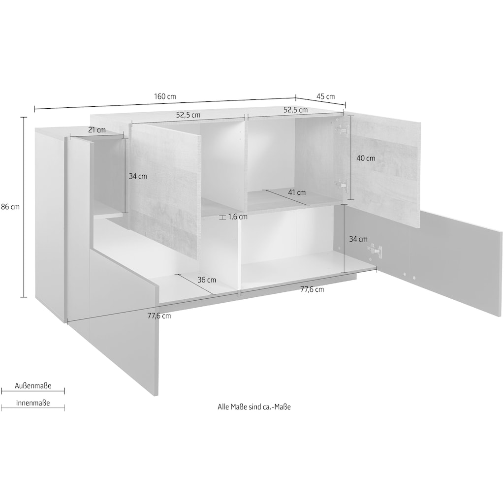 Tecnos Sideboard »Coro«