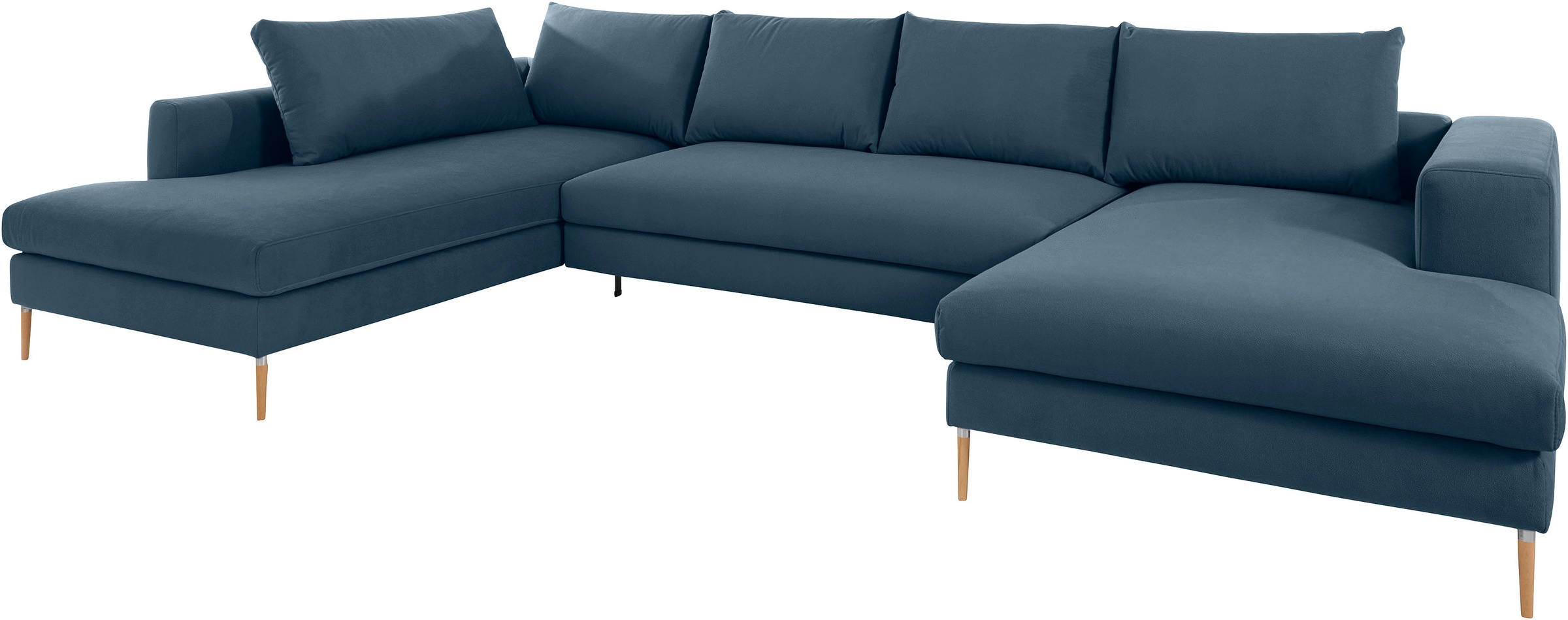 OTTO products Wohnlandschaft »Finnja, viel Platz, wahlweise Bettfunktion und Bettkasten, U-Form«