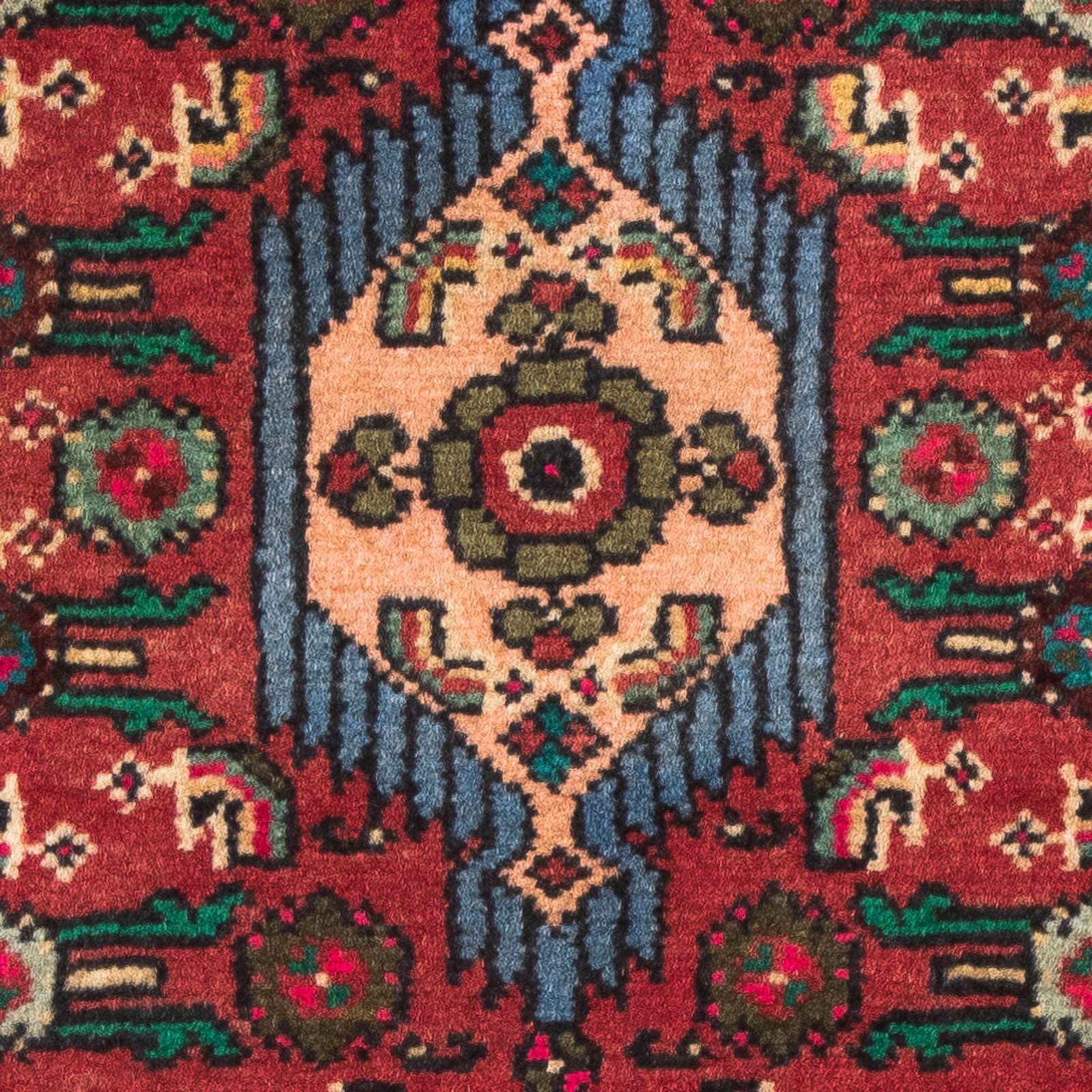 morgenland Orientteppich »Perser - Nomadic - 92 x 61 cm - dunkelrot«, rechteckig, Wohnzimmer, Handgeknüpft, Einzelstück mit Zertifikat