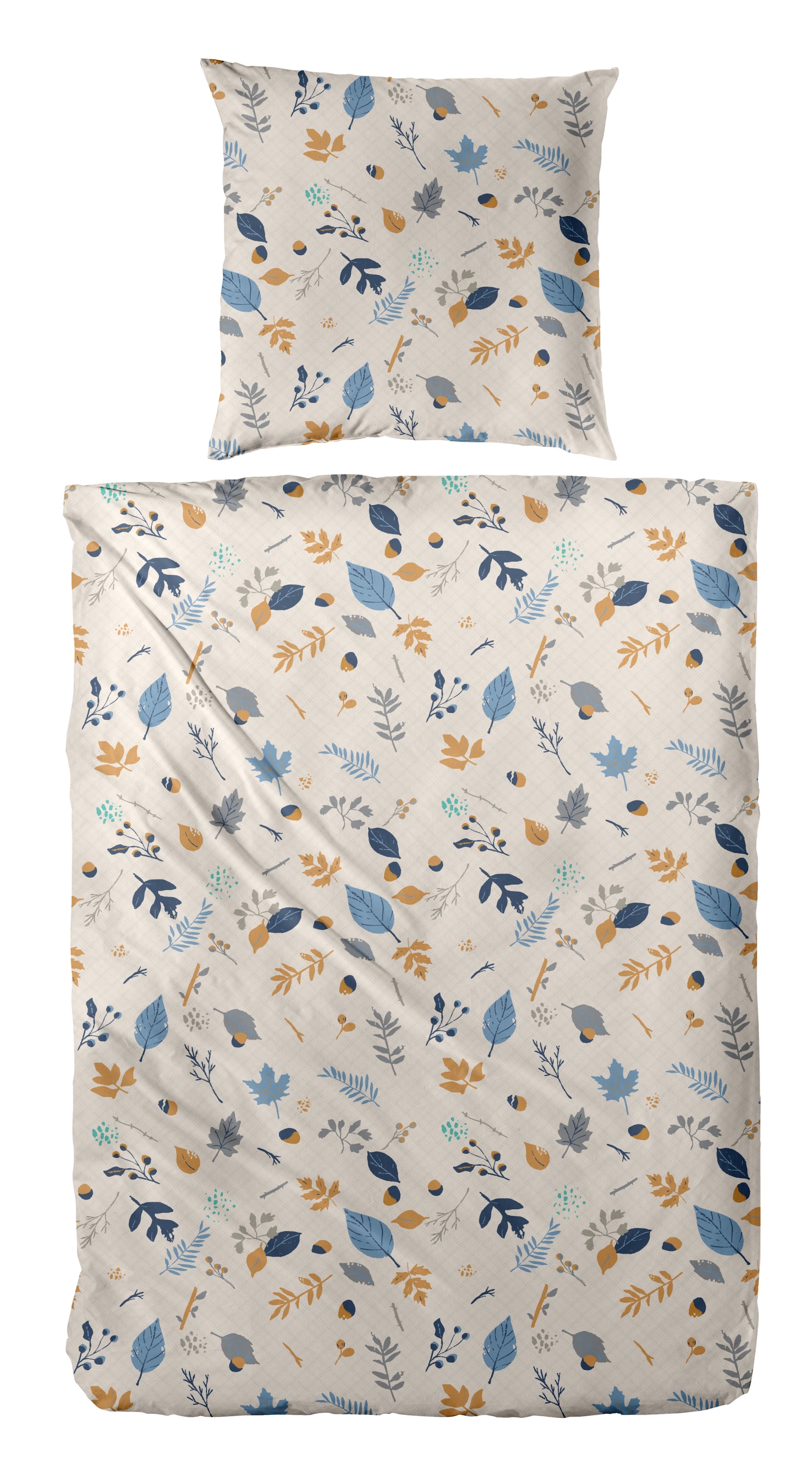 Primera Bettwäsche »Biber-Bettwäsche Branches« 2 Stk. mit floralen Motiven