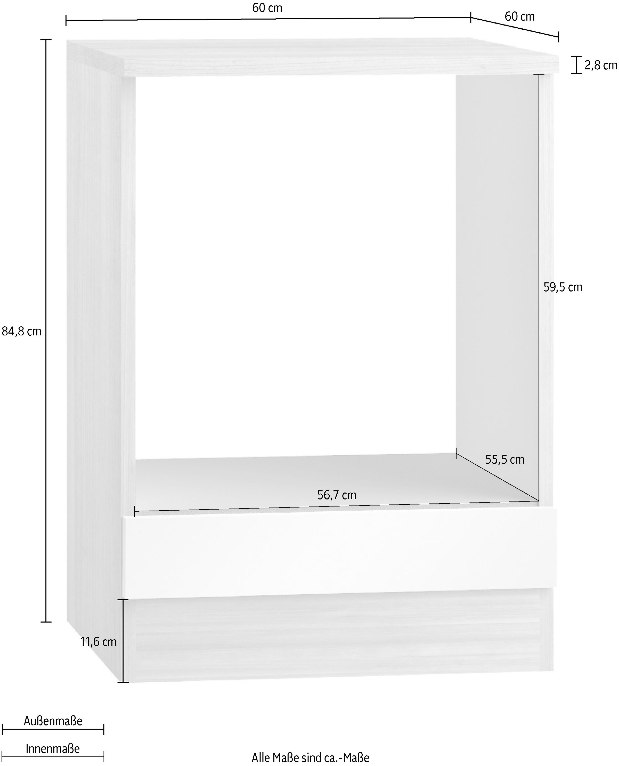 OPTIFIT Herdumbauschrank »Faro«, Breite 60 cm