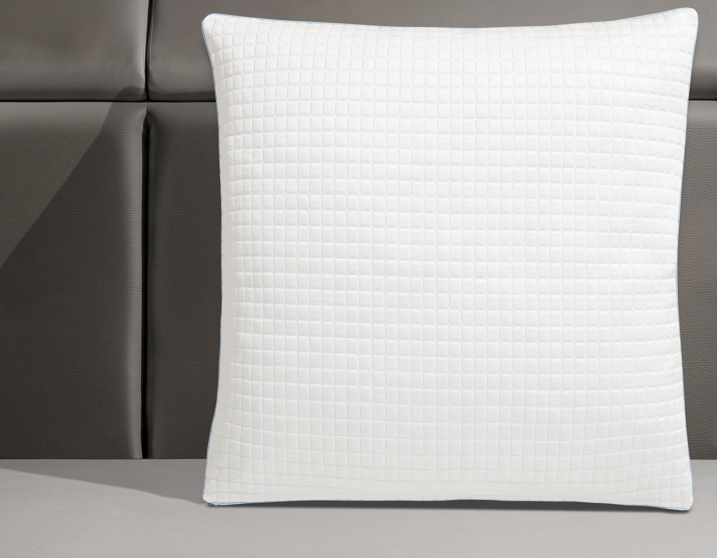 RIBECO Kopfkissen »Olaf, 40x80 & 80x80 cm erhältlich«, Füllung: Polyester, Bezug: Baumwolle & Polyester, (1 St.), mit kühlender Sommer- und weicher Winterseite!