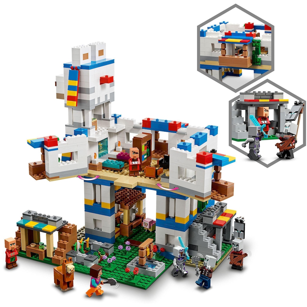 LEGO® Konstruktionsspielsteine »Das Lamadorf (21188), LEGO® Minecraft«, (1252 St.)